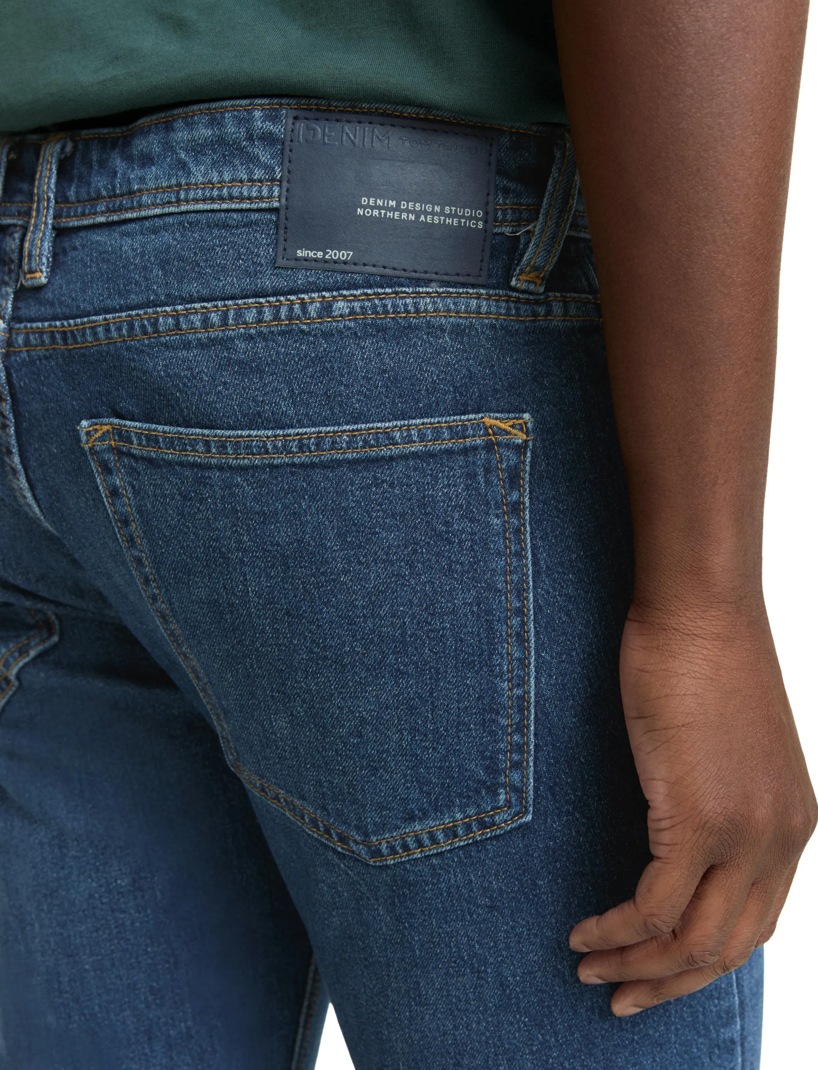 Tom Tailor - TTPIERS SLIM - kitsad teksad - used dark stone blue denim - 5