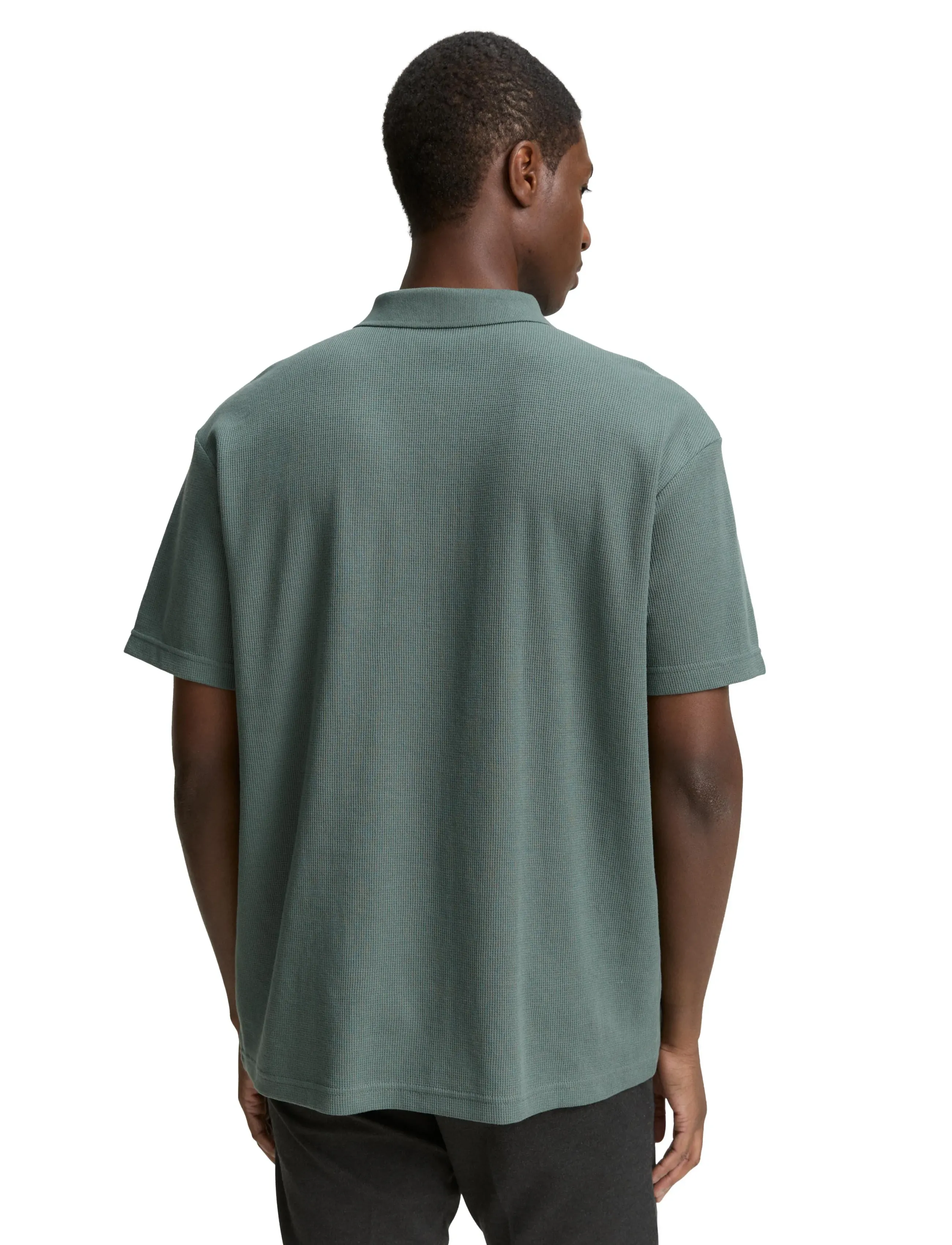 Tom Tailor - relaxed structured polo - lowest prices - washed jasper green - 2