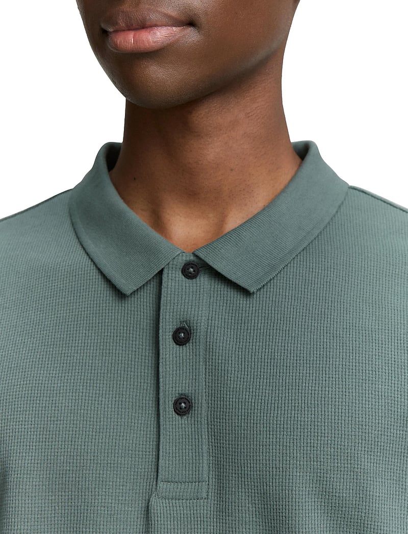 Tom Tailor - relaxed structured polo - polostrik - washed jasper green - 4