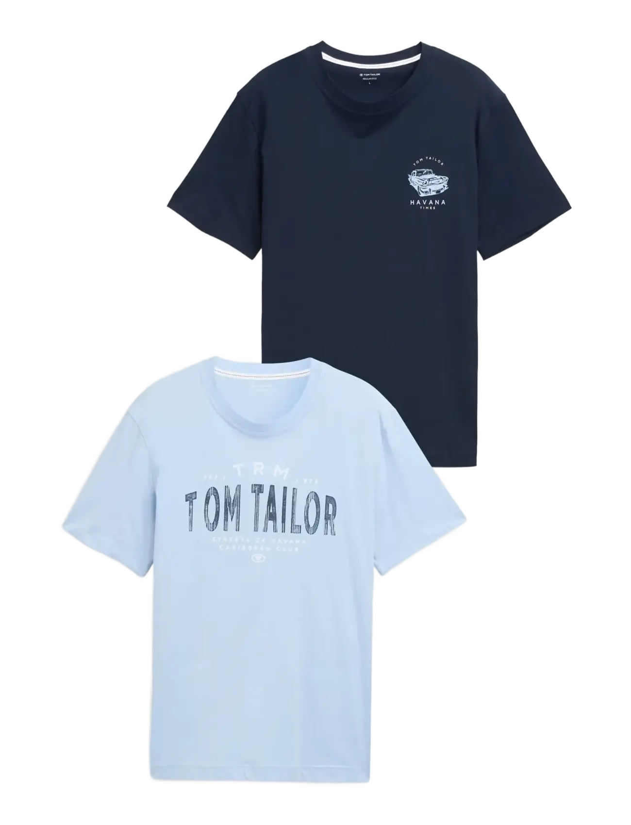 TOM TAILOR Doublepack T-Shirt, Packaging Navy - XXL - Herren