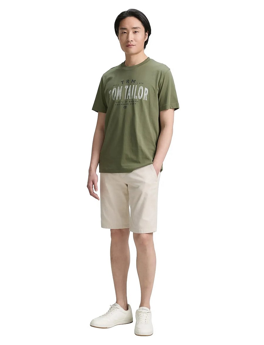 Tom Tailor - doublepack t-shirt, packaging - kortärmade t-shirts - oak leaf green - 0