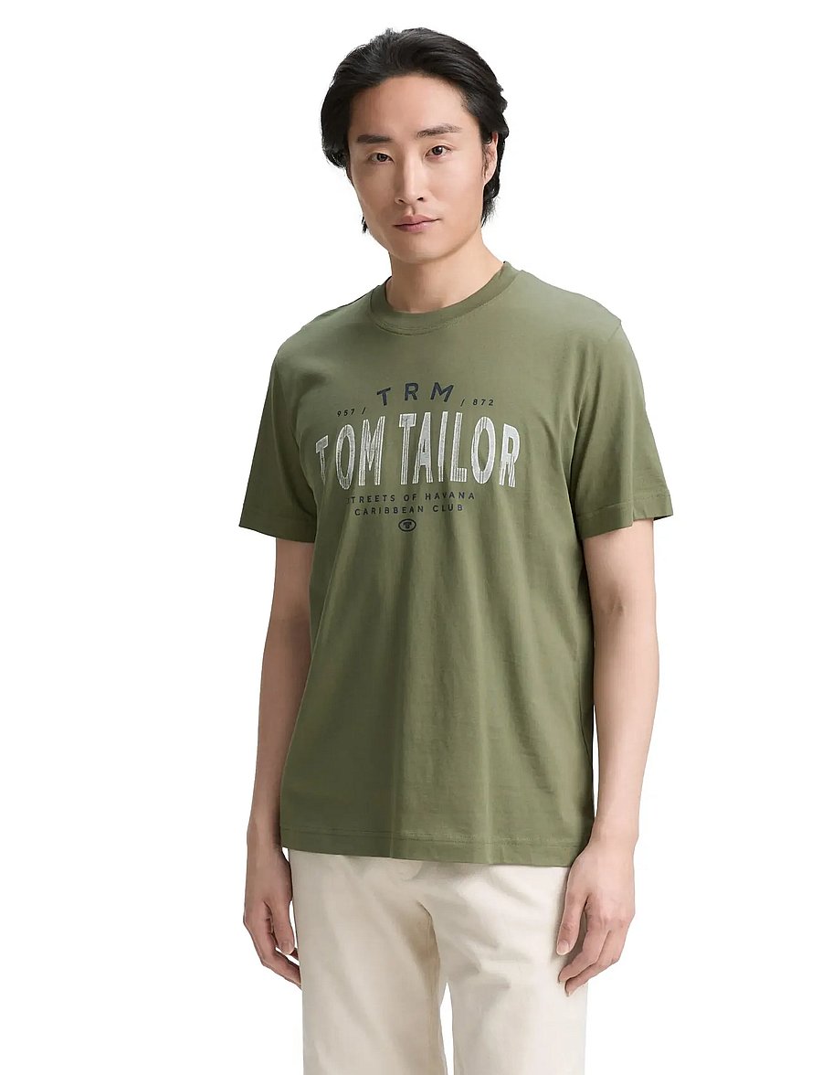Tom Tailor - doublepack t-shirt, packaging - kortärmade t-shirts - oak leaf green - 4