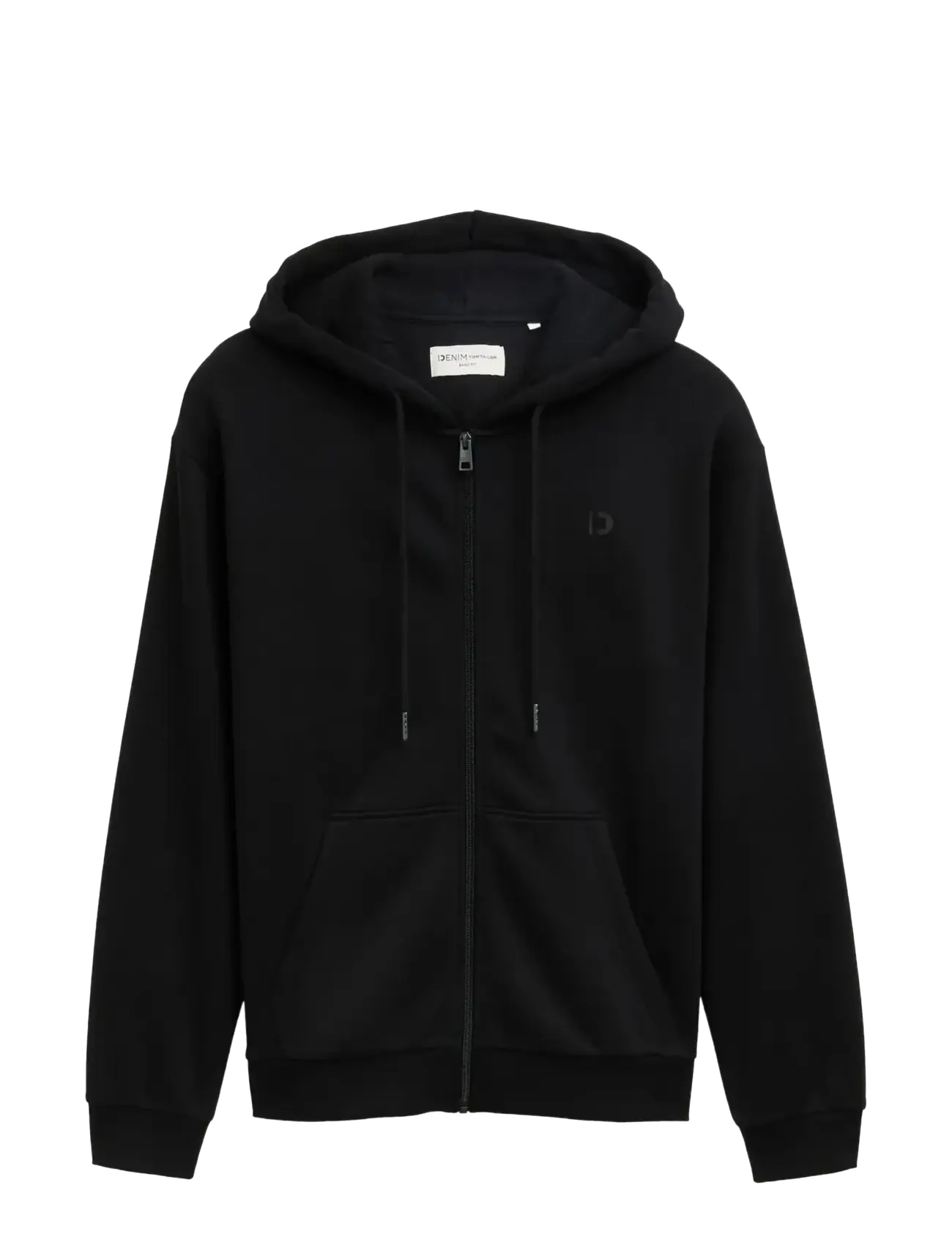 Tom Tailor sweat hoodie jacket - TOM TAILOR - BLACK / black