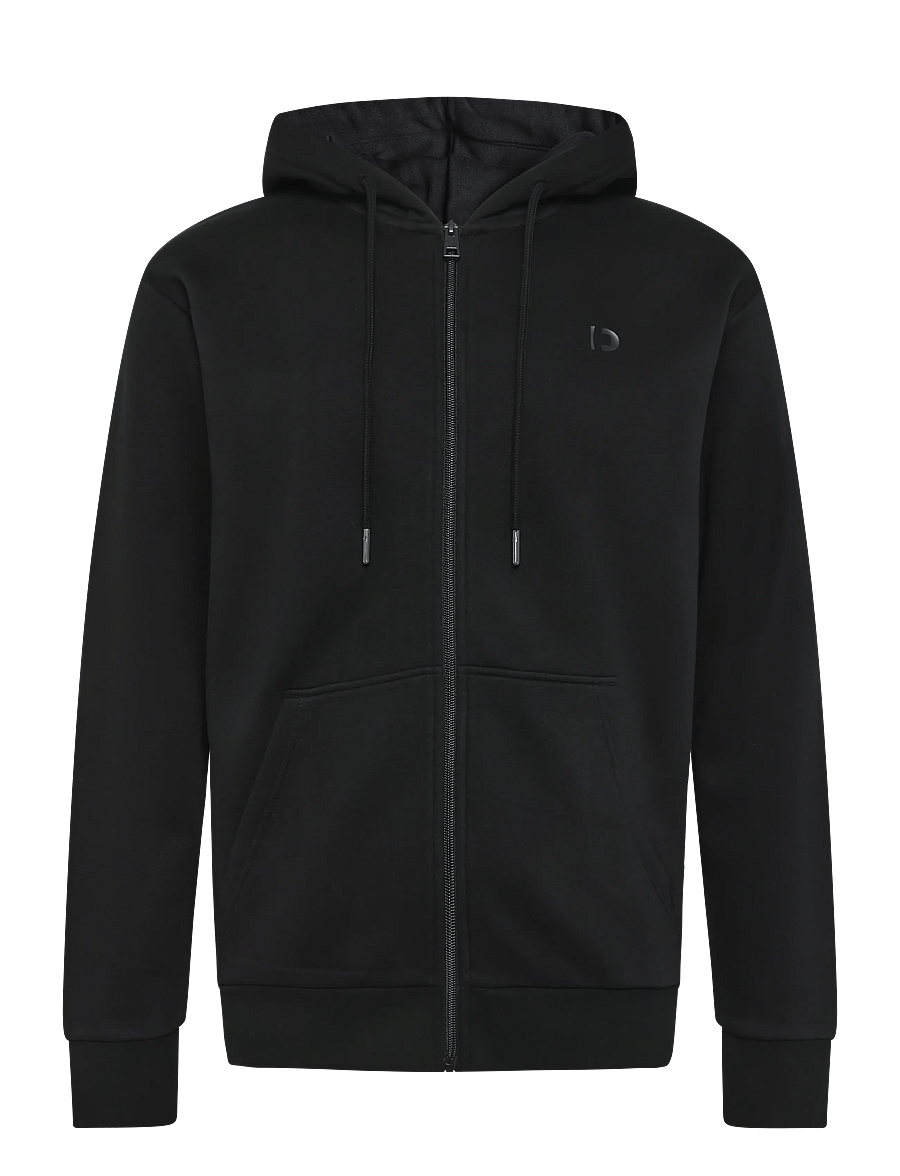 Tom Tailor - sweat hoodie jacket - efterårsjakker - black - 1