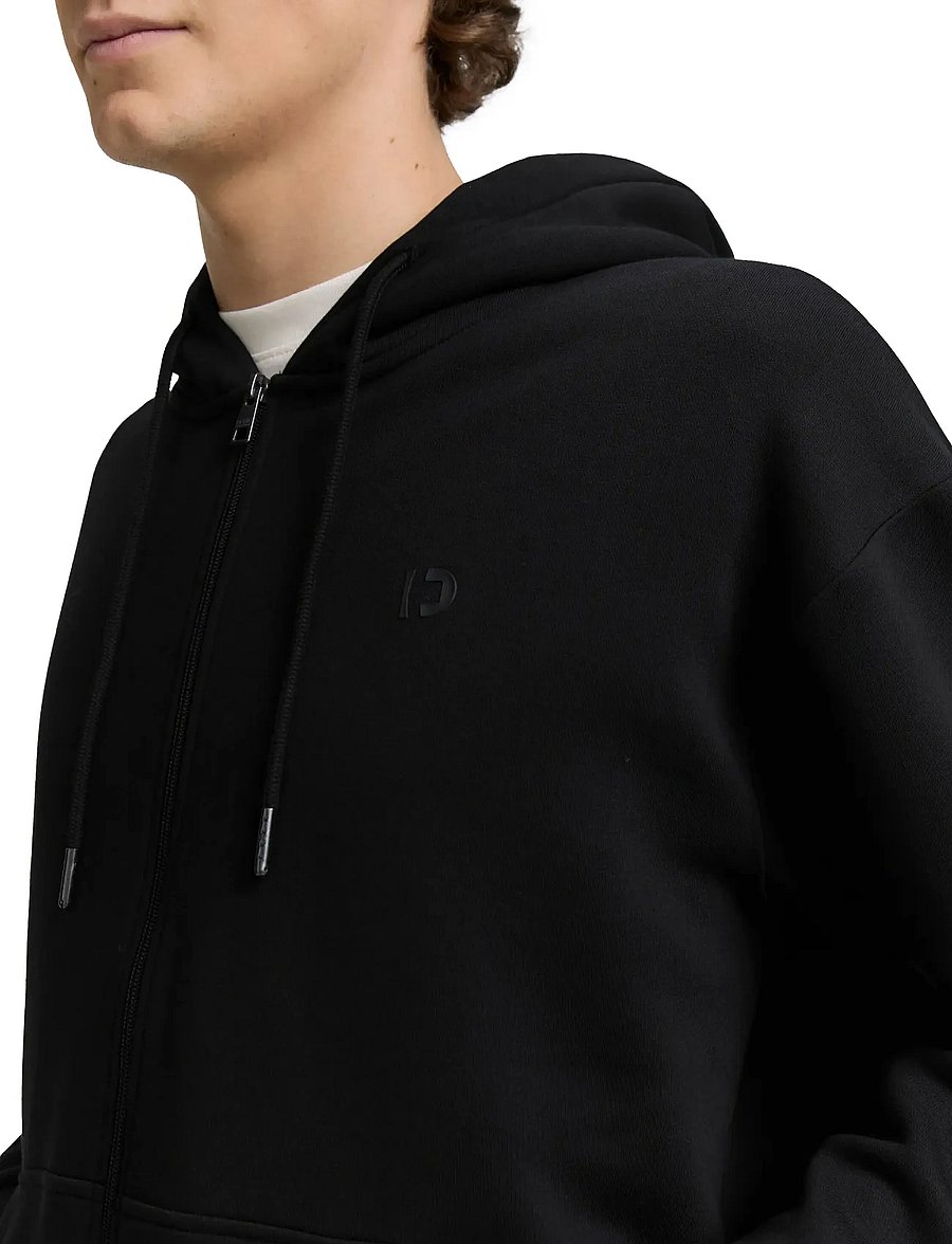 Tom Tailor - sweat hoodie jacket - herbstjacken - black - 3