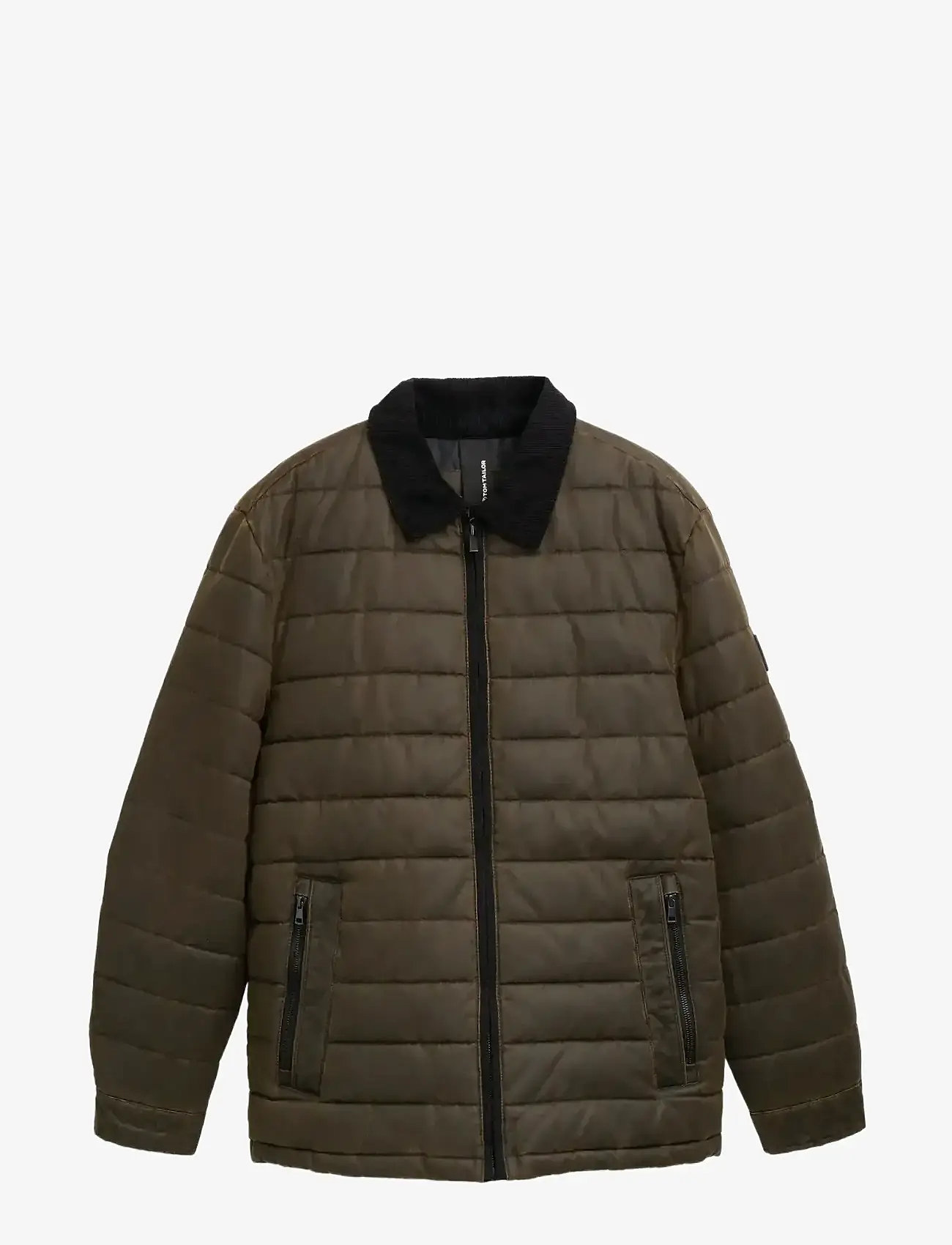 Tom Tailor - midlayer coated overshirt - talvejoped - dark brown melange - 1