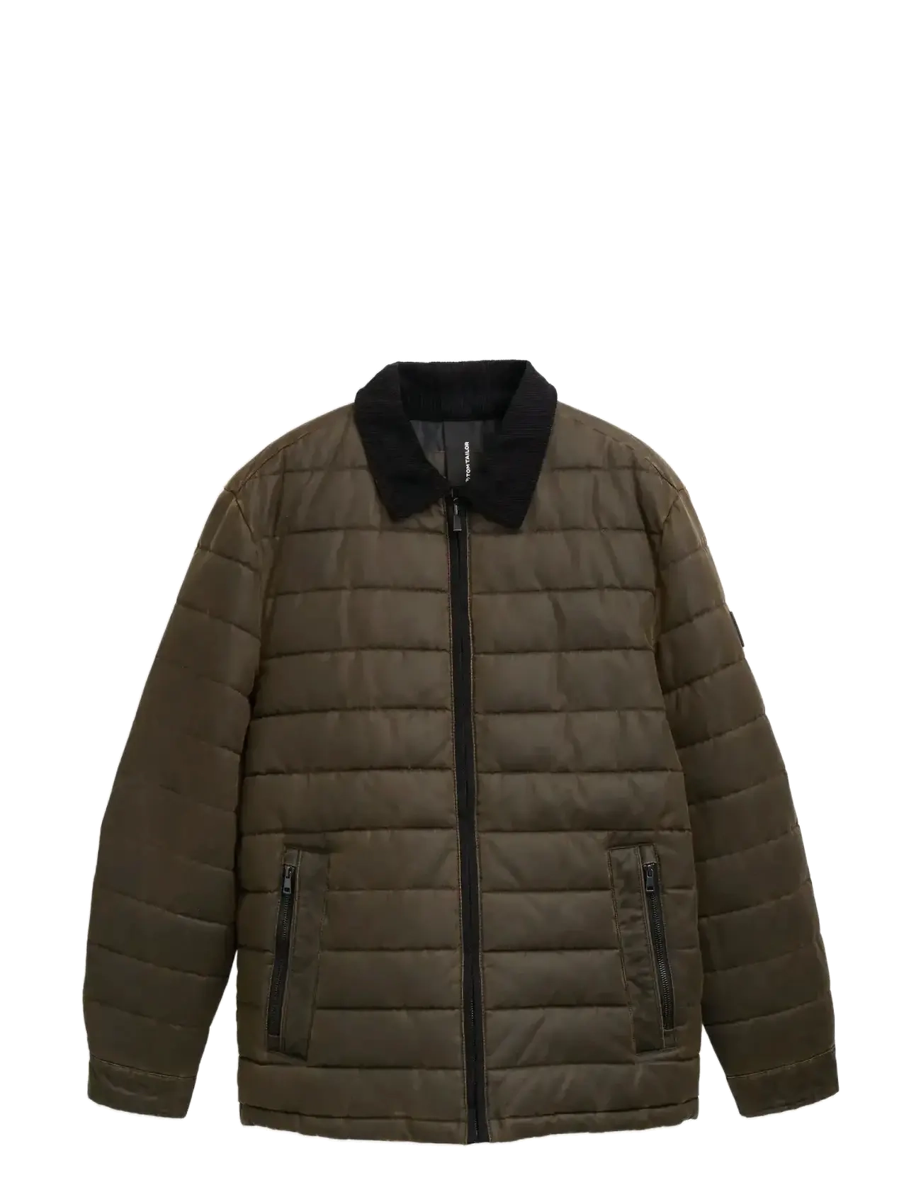 Tom Tailor midlayer coated overshirt - Overshirts - DARK BROWN MELANGE / brown