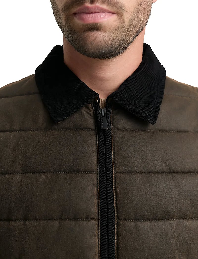 Tom Tailor - midlayer coated overshirt - talvejoped - dark brown melange - 4