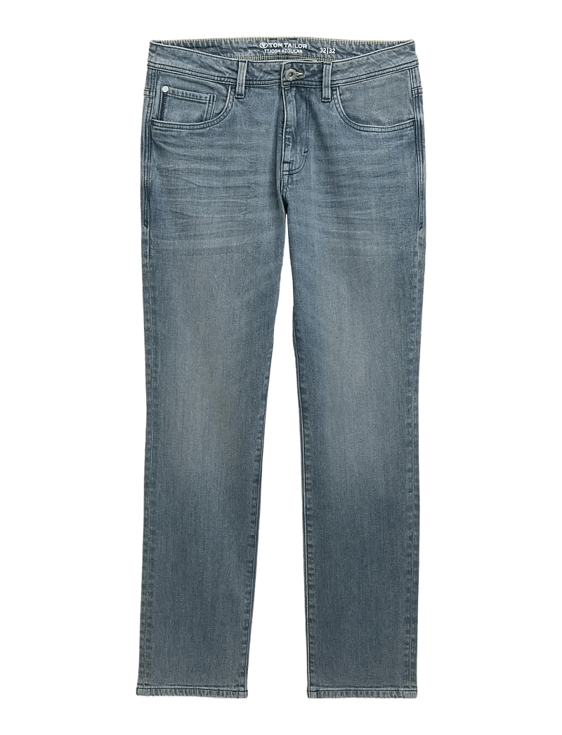 Tom Tailor - TTJOSH REGULAR - regular jeans - mid stone blue grey denim - 1