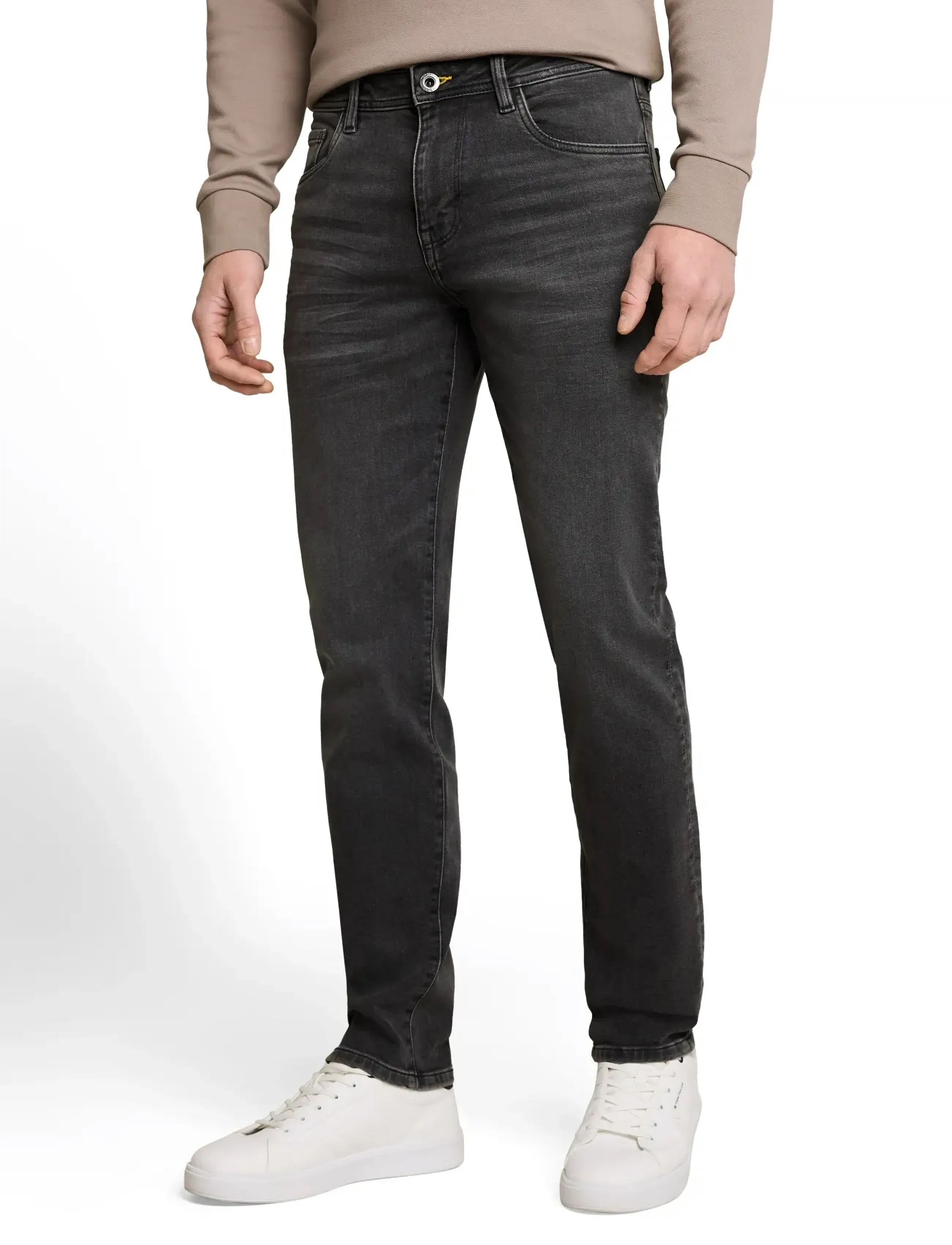 Tom Tailor - TTJOSH REGULAR - regular jeans - used dark stone grey denim - 4