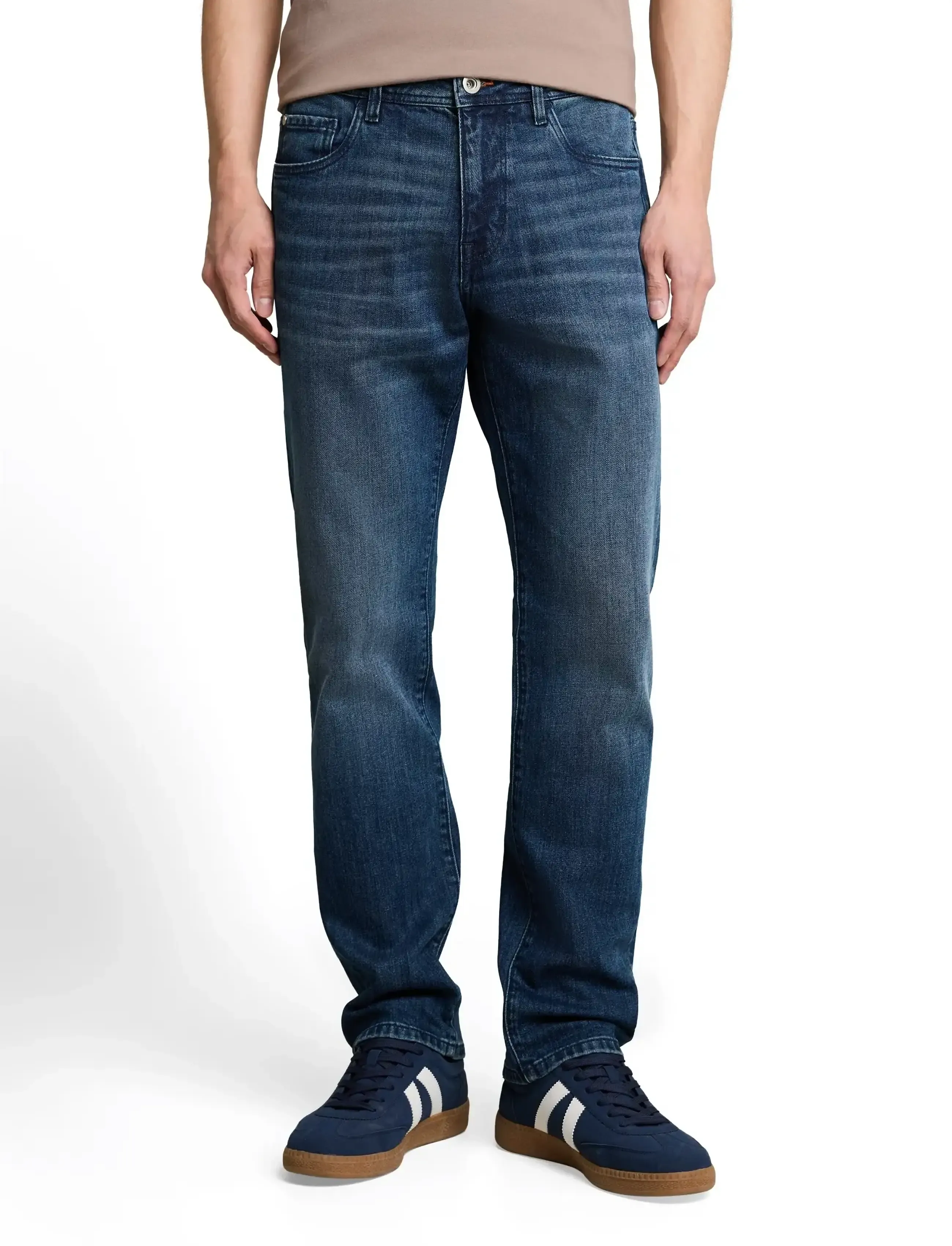 Tom Tailor - TTMARVIN STRAIGHT - regular jeans - mid stone bright blue denim - 4