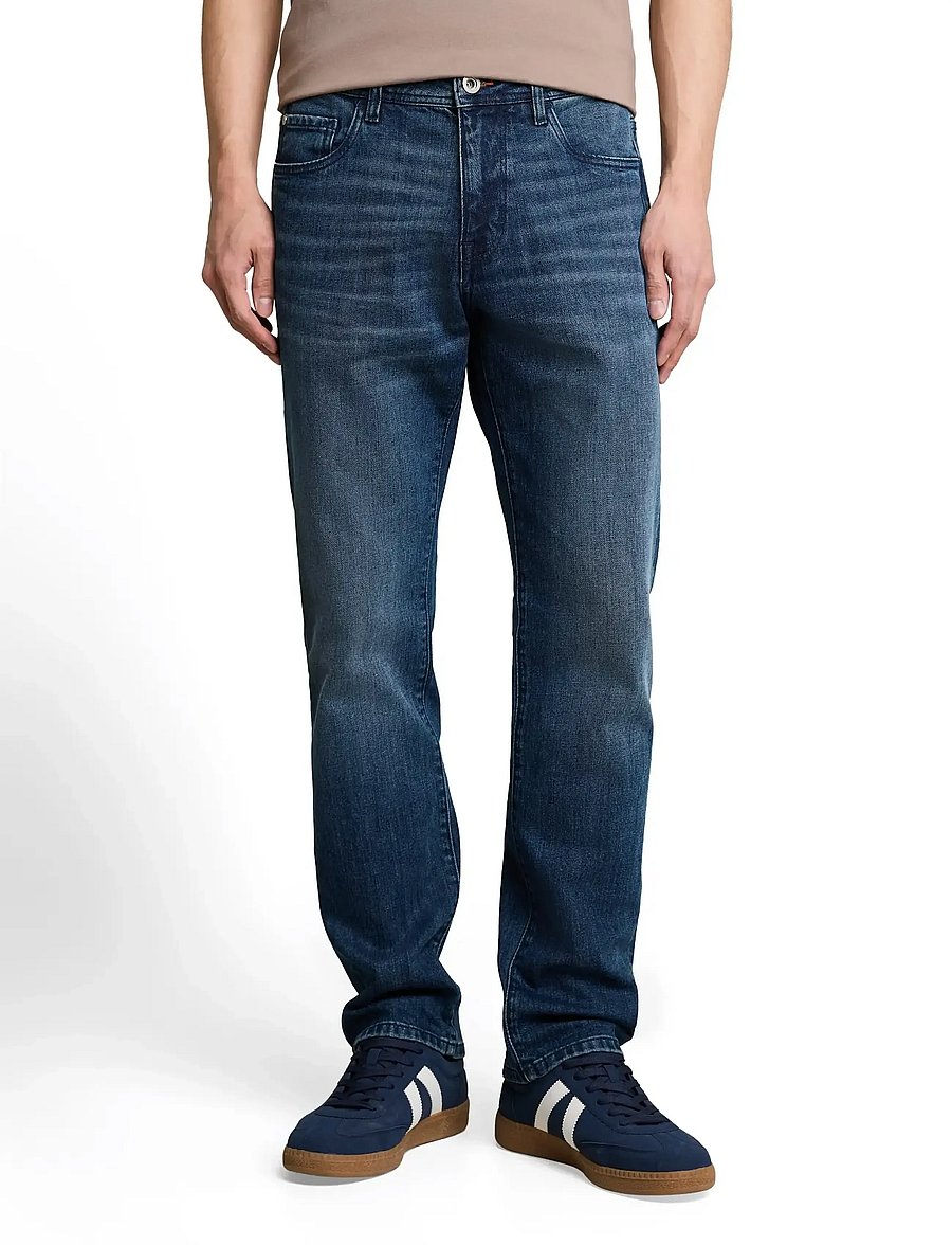 Tom Tailor - TTMARVIN STRAIGHT - regular jeans - mid stone bright blue denim - 4