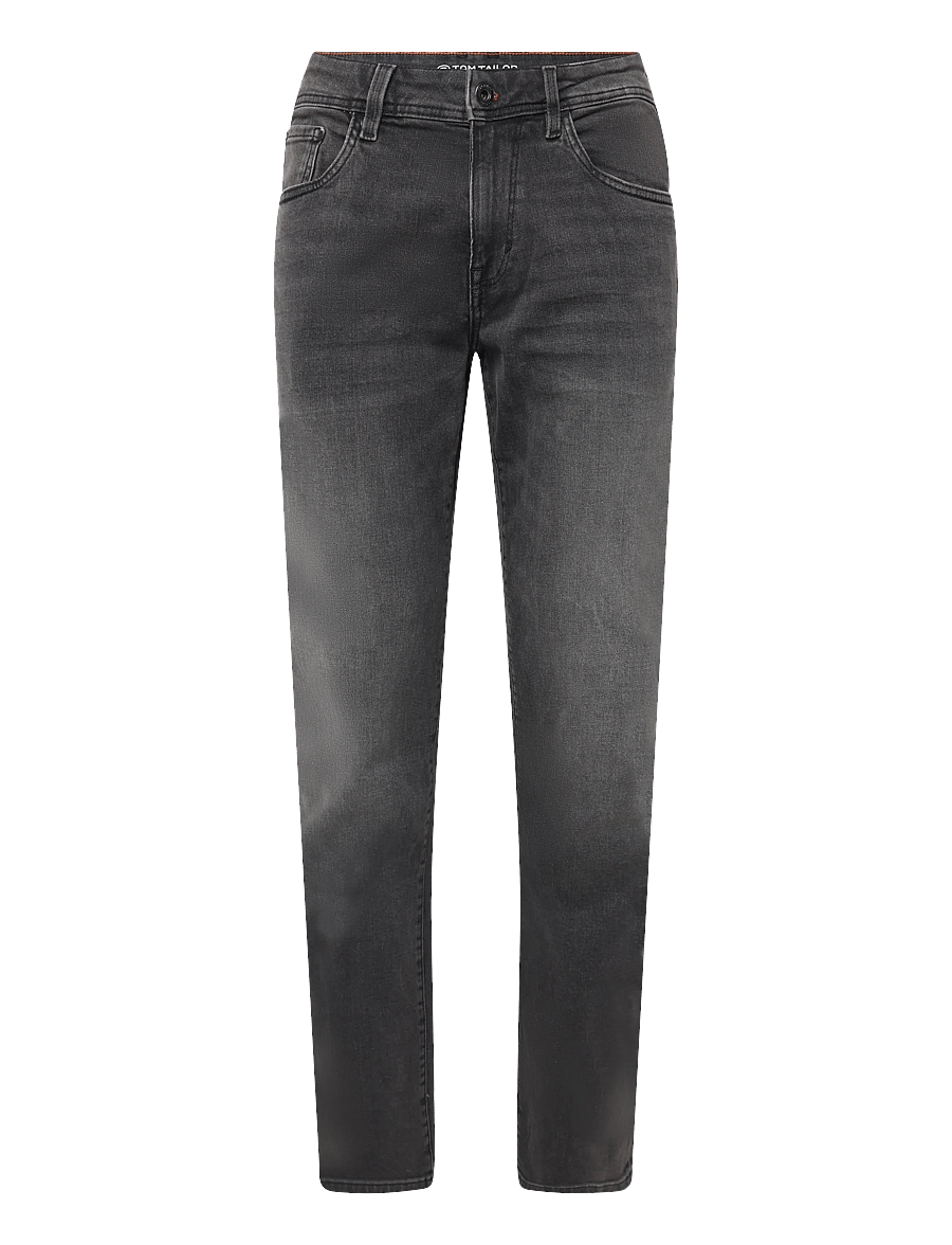Tom Tailor - TTMARVIN STRAIGHT - regular jeans - used dark stone grey denim - 1