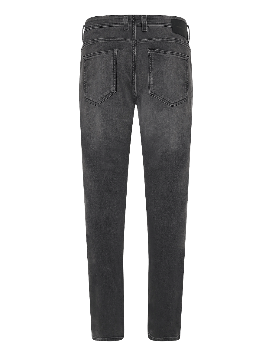 Tom Tailor - TTMARVIN STRAIGHT - regular jeans - used dark stone grey denim - 2