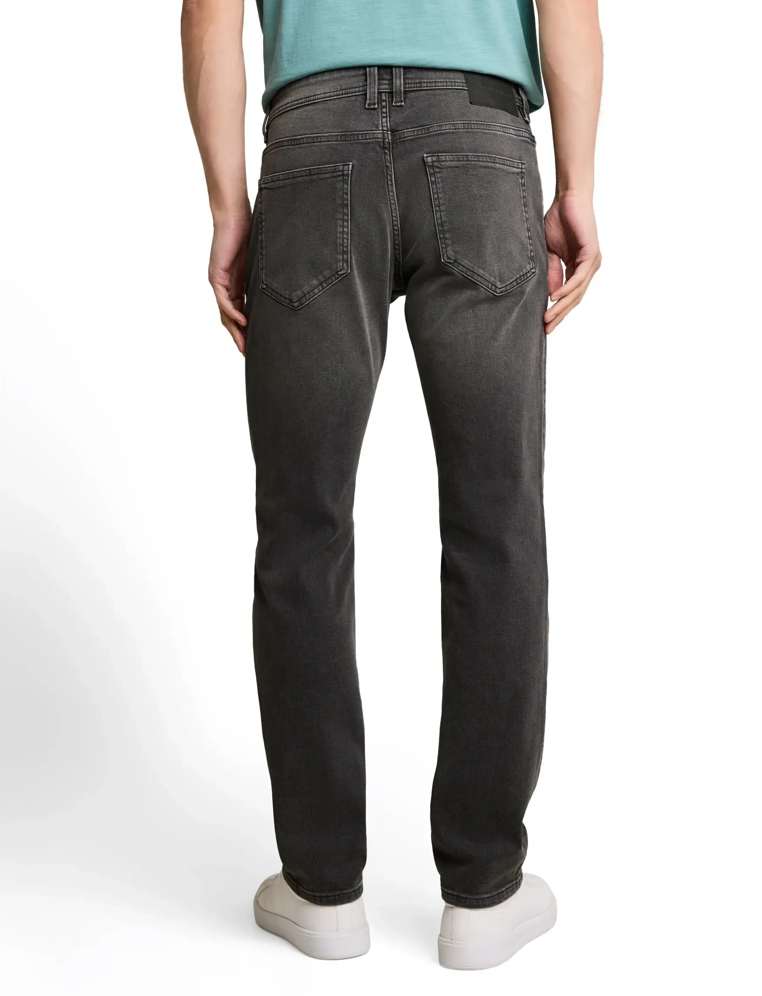 Tom Tailor - TTMARVIN STRAIGHT - regular jeans - used dark stone grey denim - 3