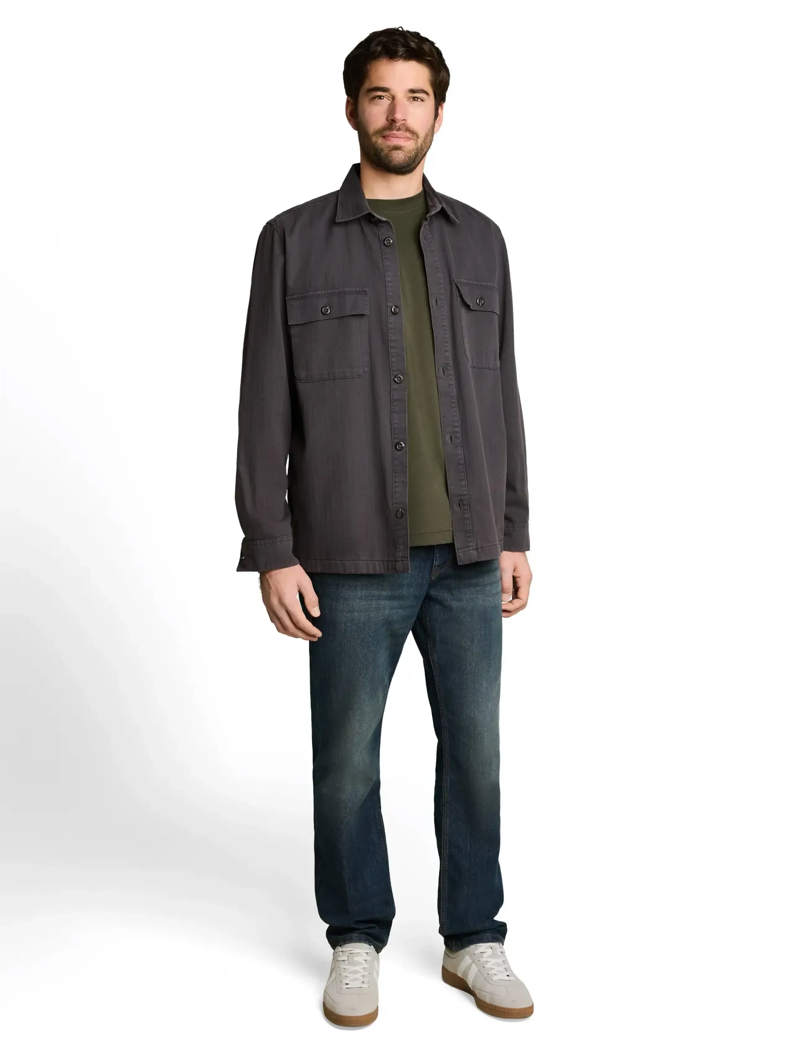 Tom Tailor double pack crew neck tee - T-shirts - DEEP LEAF GREEN / black