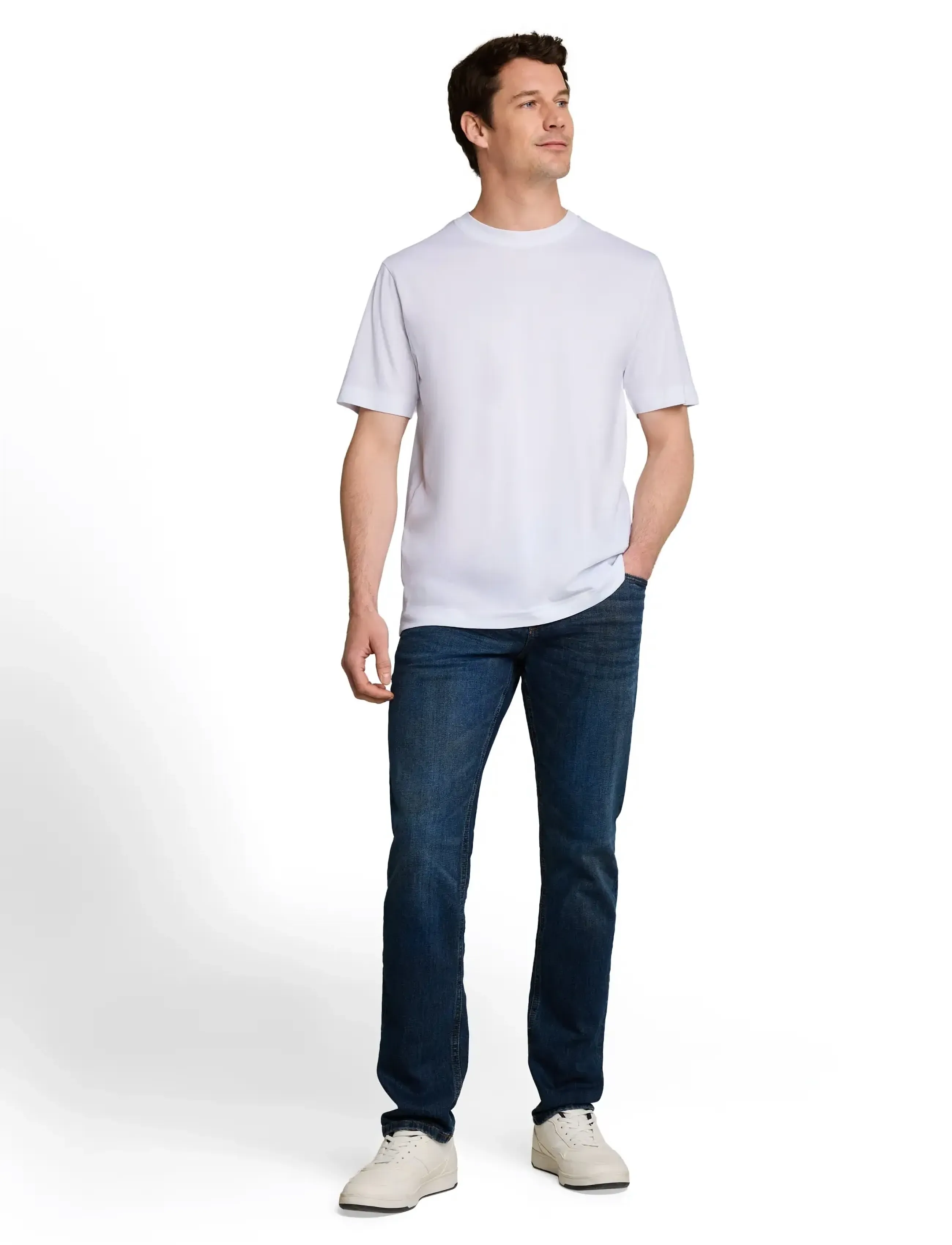 Tom Tailor Double Pack Crew Neck Tee, XXL, T-shirts, Weiß - Short-sleeved, Männerswear