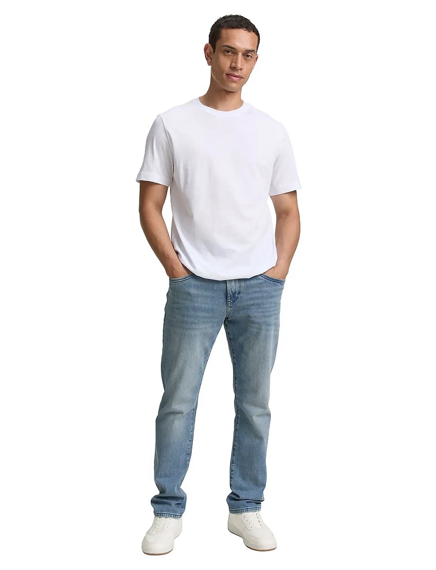 Tom Tailor - double pack crew neck tee - kurzärmelige t-shirts - white 2 - 0