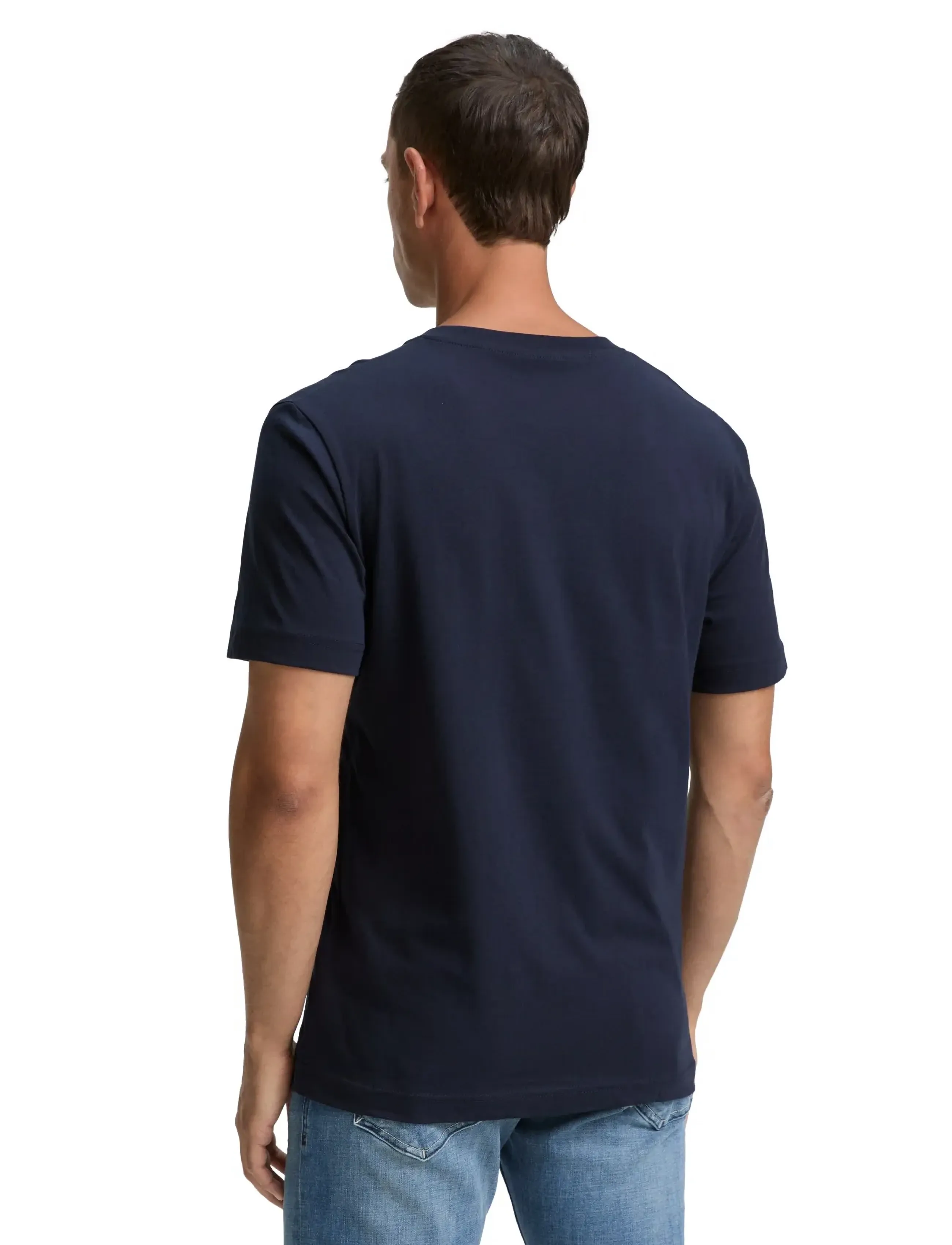 Tom Tailor - double pack v-neck tee - koszulki z dekoltem w serek - sky captain blue - 2