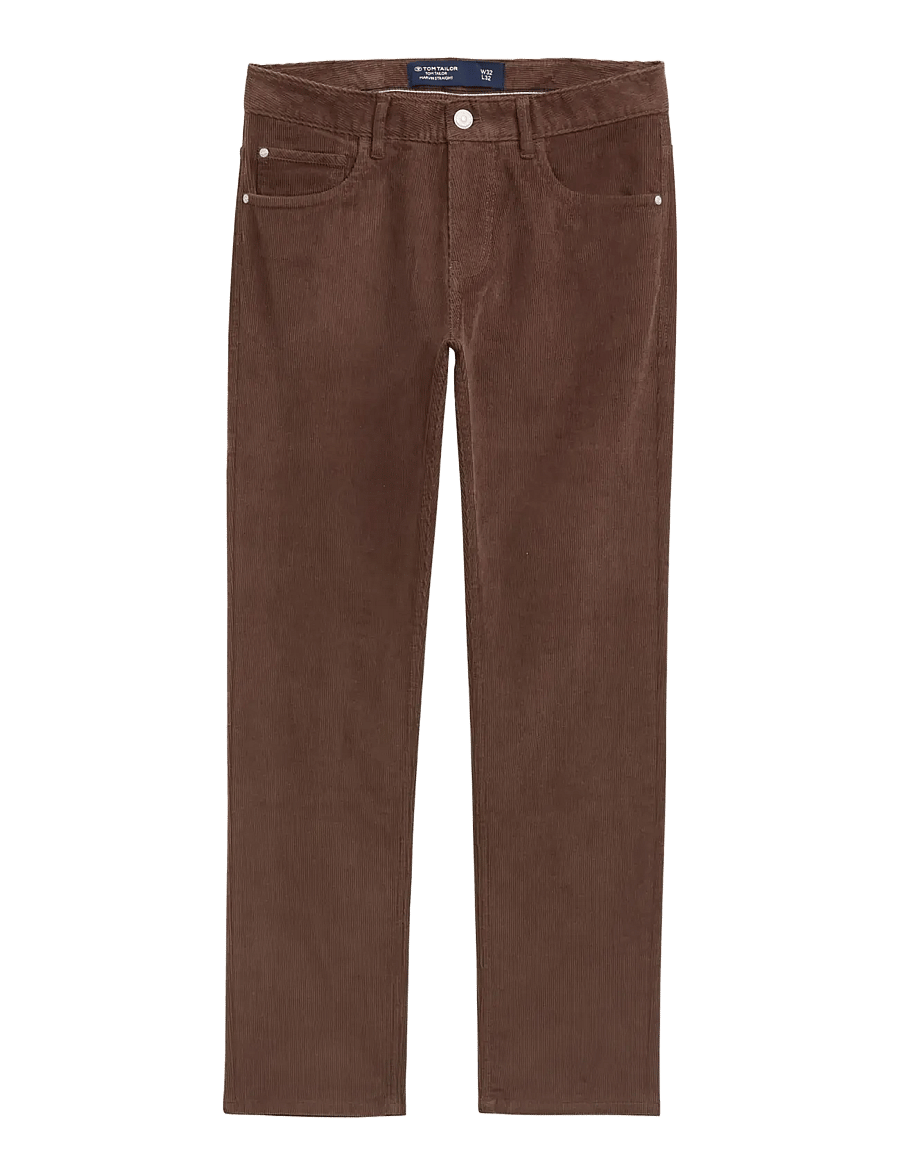 Tom Tailor - TOM TAILOR Marvin corduroy - casual byxor - bag brown - 1