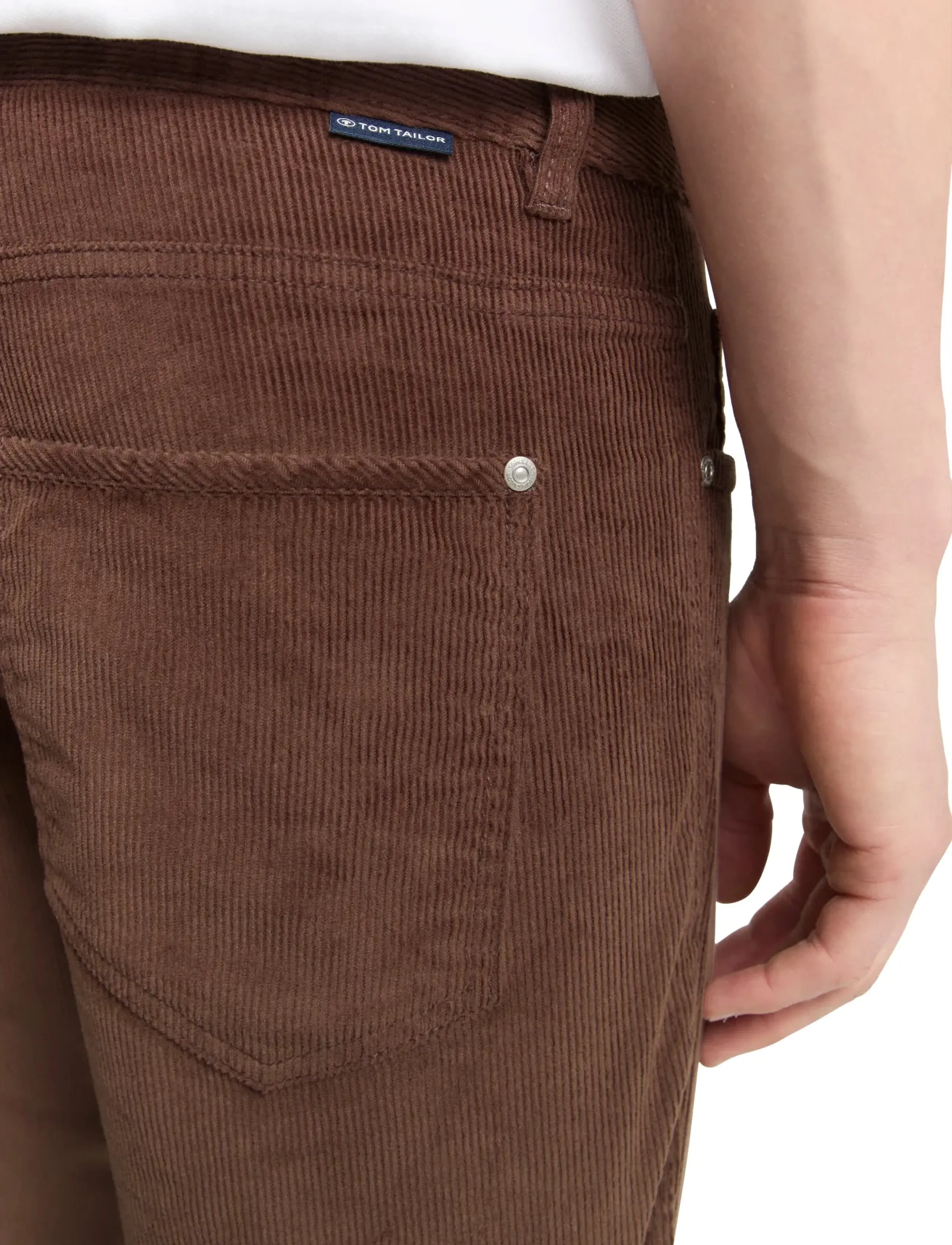 Tom Tailor - TOM TAILOR Marvin corduroy - casual byxor - bag brown - 4