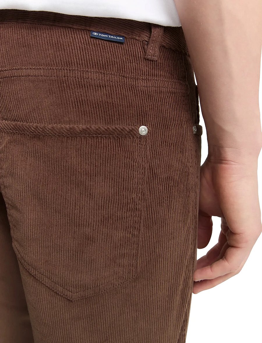 Tom Tailor - TOM TAILOR Marvin corduroy - casual byxor - bag brown - 4