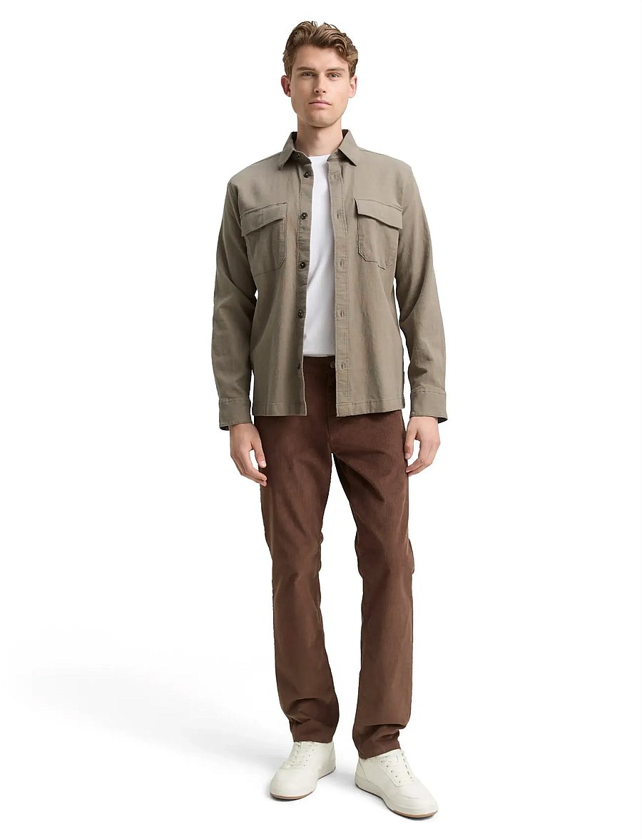 Tom Tailor - TOM TAILOR Marvin corduroy - casual byxor - bag brown - 5