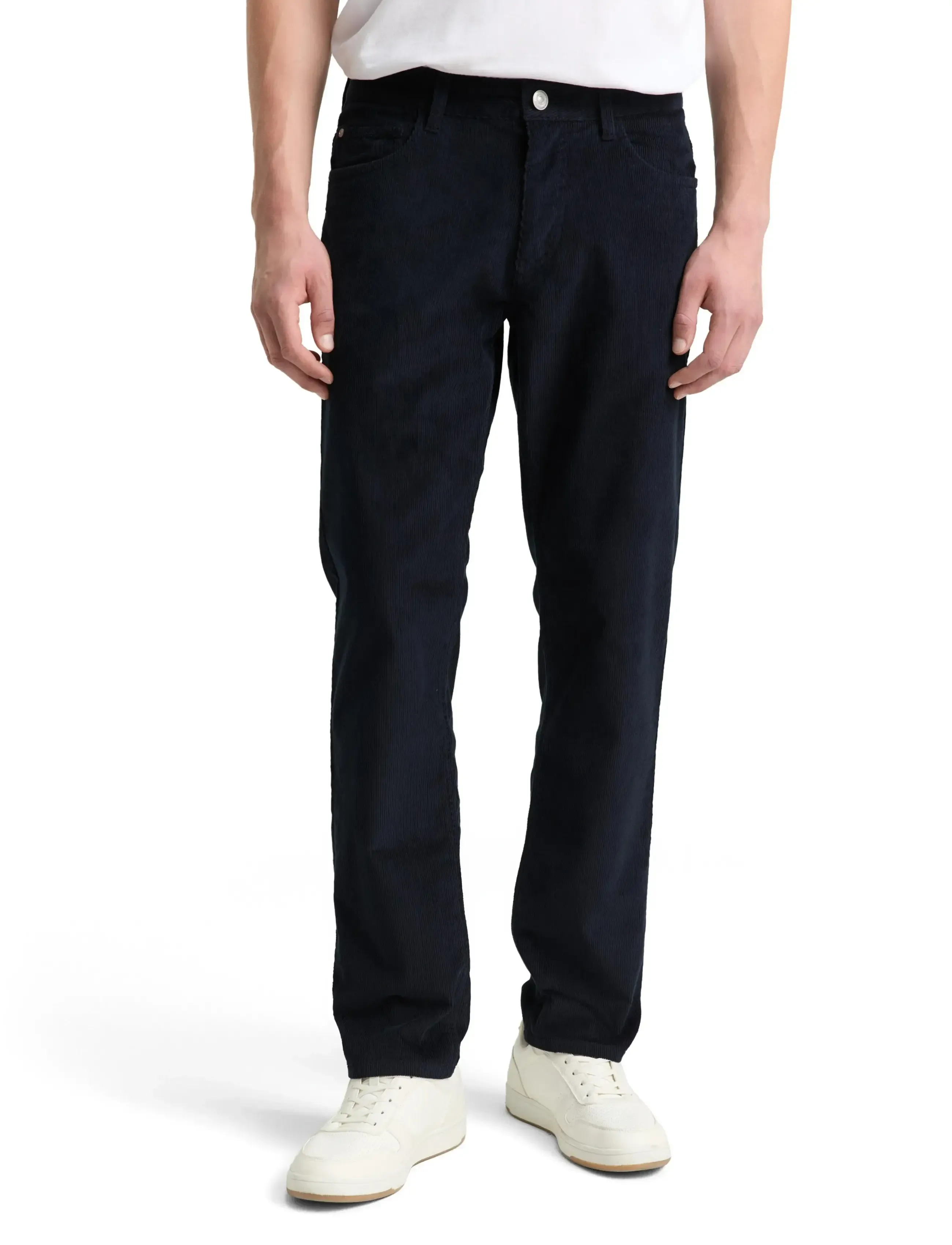 Tom Tailor Marvin Corduroy, 32 x 32, Trousers, Marineblau - Casual, Männerswear