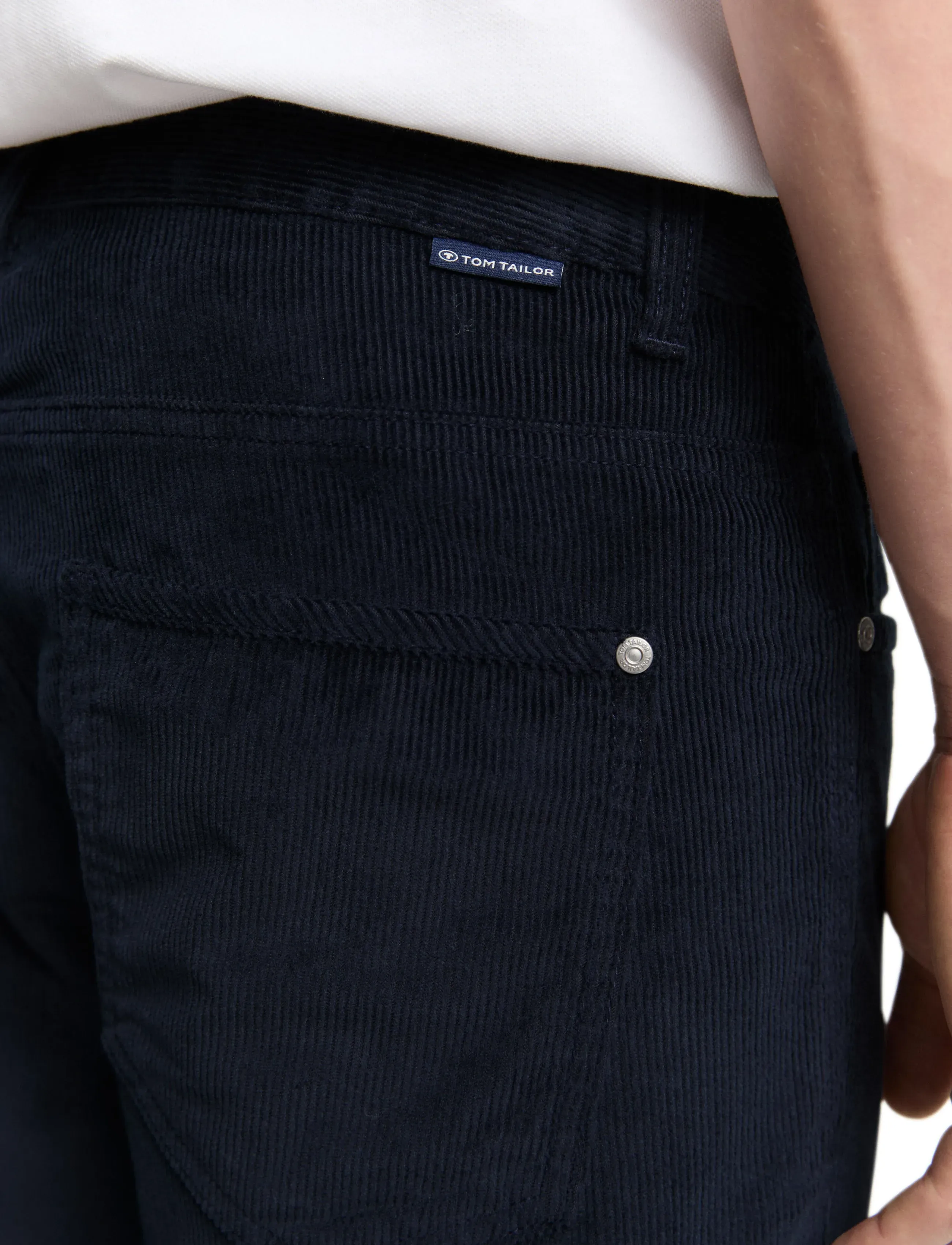 Tom Tailor - TOM TAILOR Marvin corduroy - casual byxor - sky captain blue - 4
