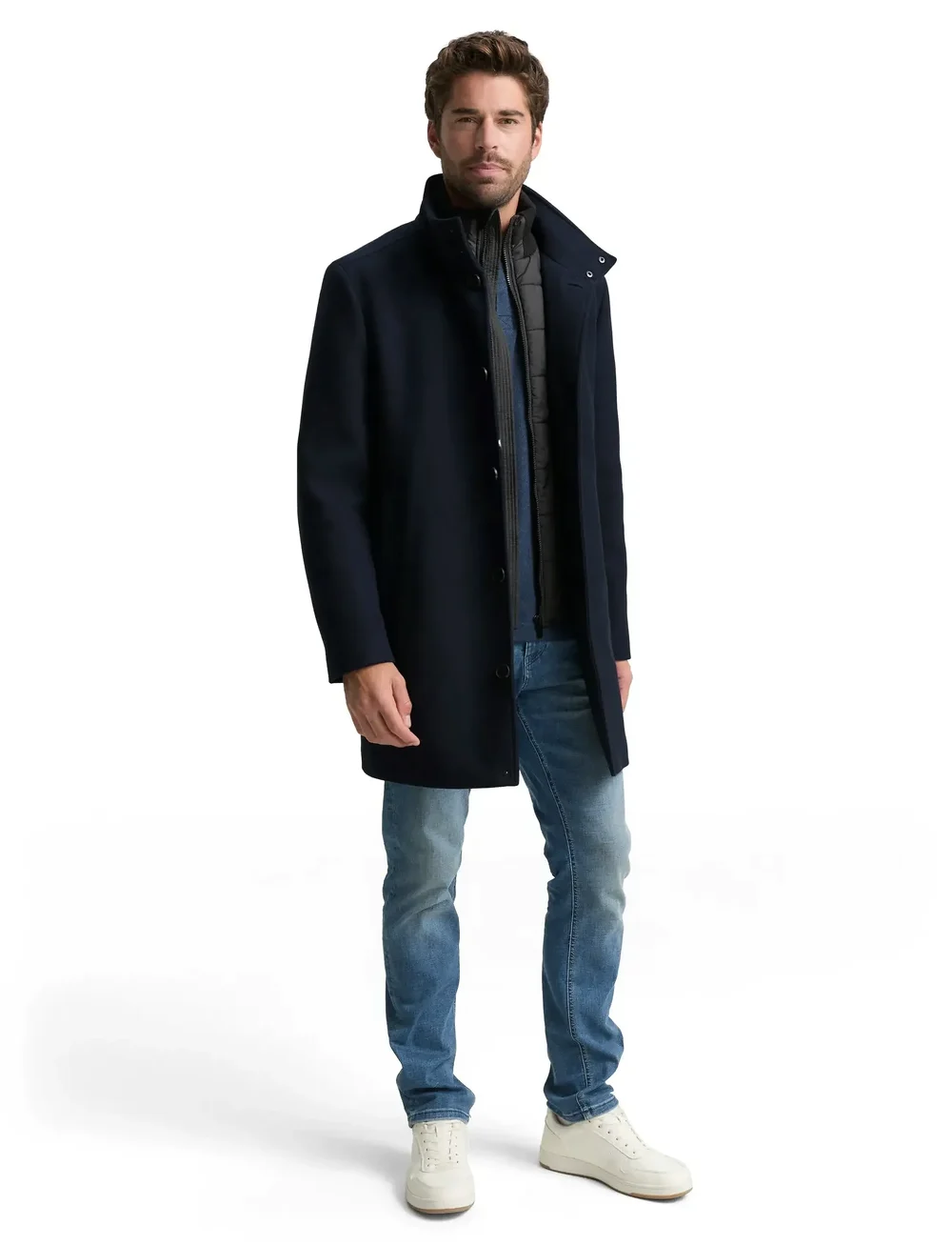 Tom Tailor - 2 in 1 wool coat - villased mantlid - sky captain blue - 0