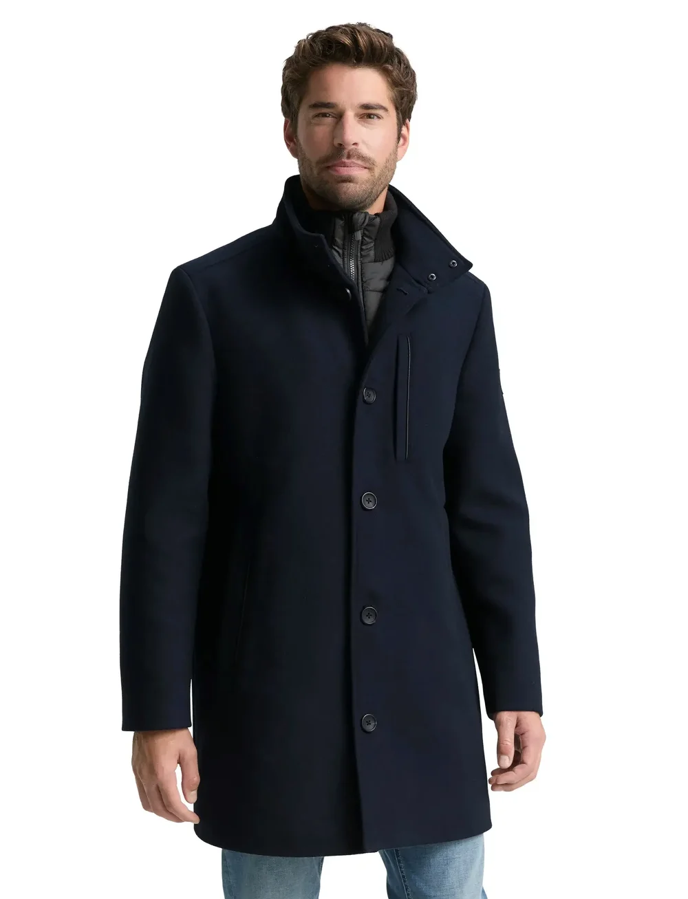 Tom Tailor - 2 in 1 wool coat - villased mantlid - sky captain blue - 3