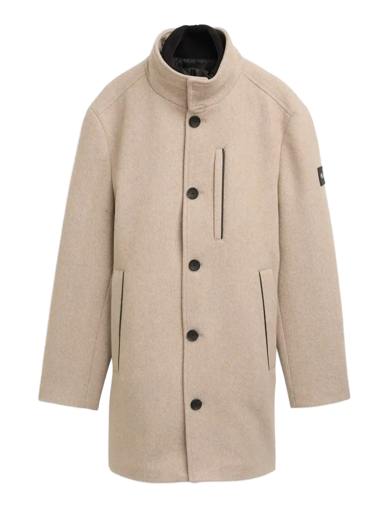 Tom Tailor 2 in 1 wool coat - Jacken & Mäntel - TAUPE WOOL TWILL / beige
