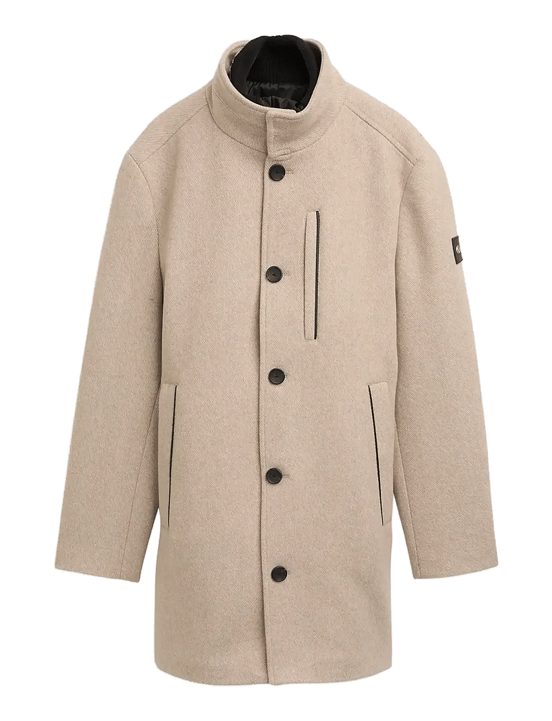 Tom Tailor - 2 in 1 wool coat - vinterjakker - taupe wool twill - 1