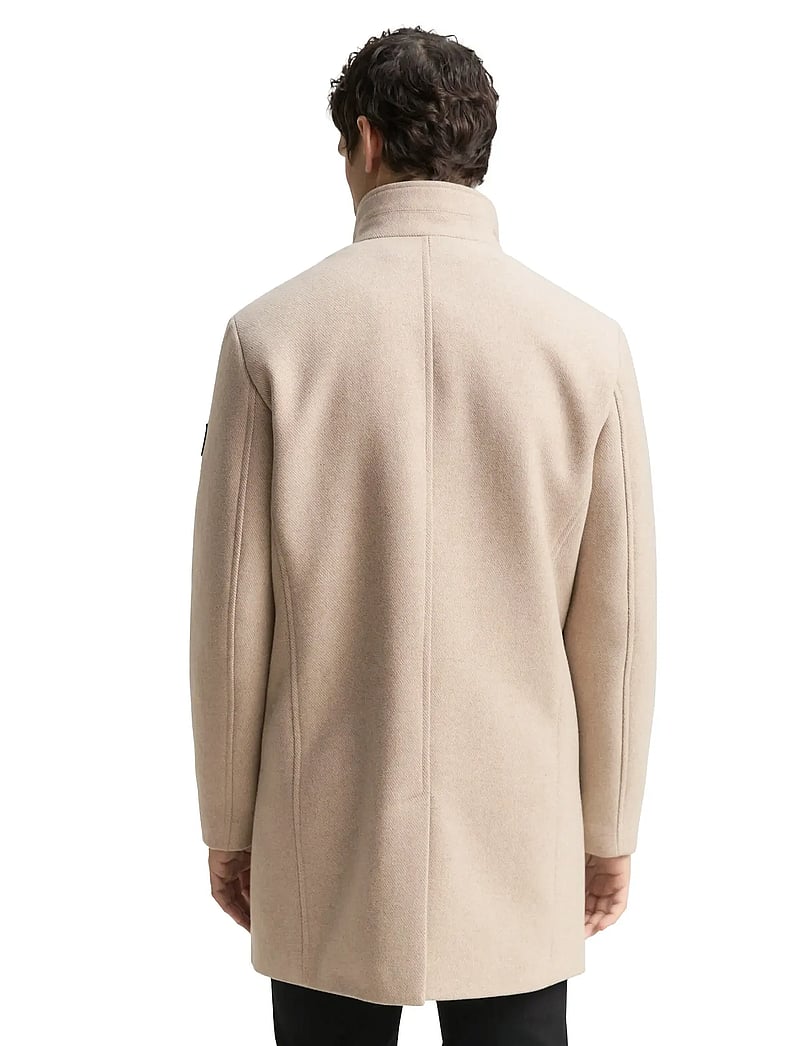 Tom Tailor - 2 in 1 wool coat - vinterjakker - taupe wool twill - 2