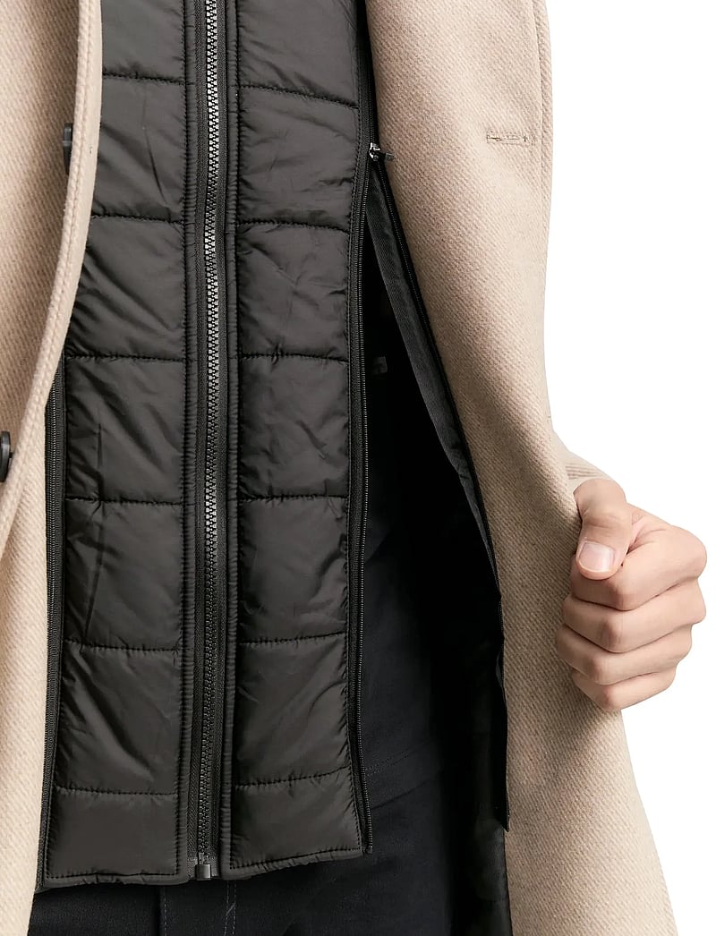 Tom Tailor - 2 in 1 wool coat - vinterjakker - taupe wool twill - 3