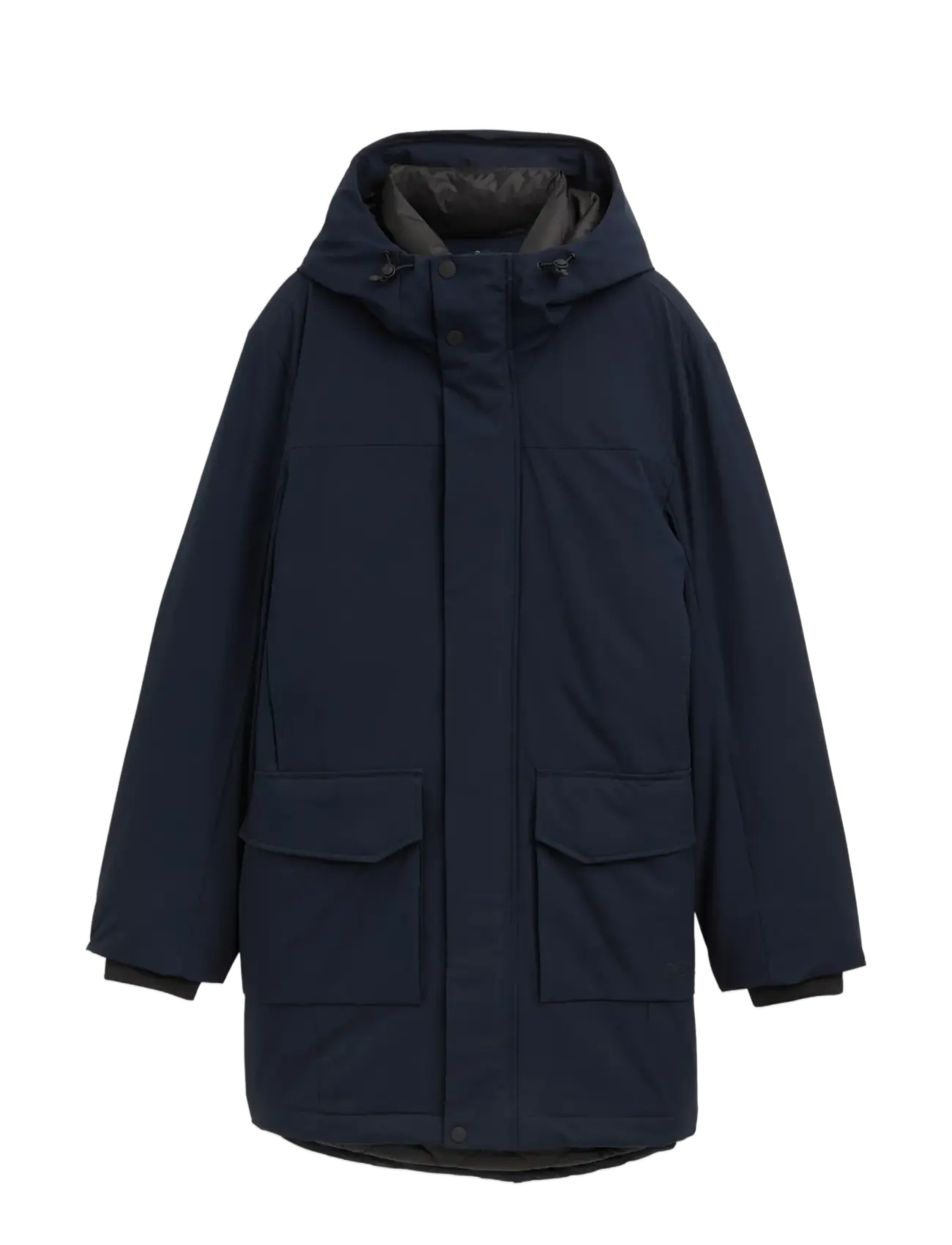 Tom Tailor tech hooded parka - Parkas - SKY CAPTAIN BLUE / navy