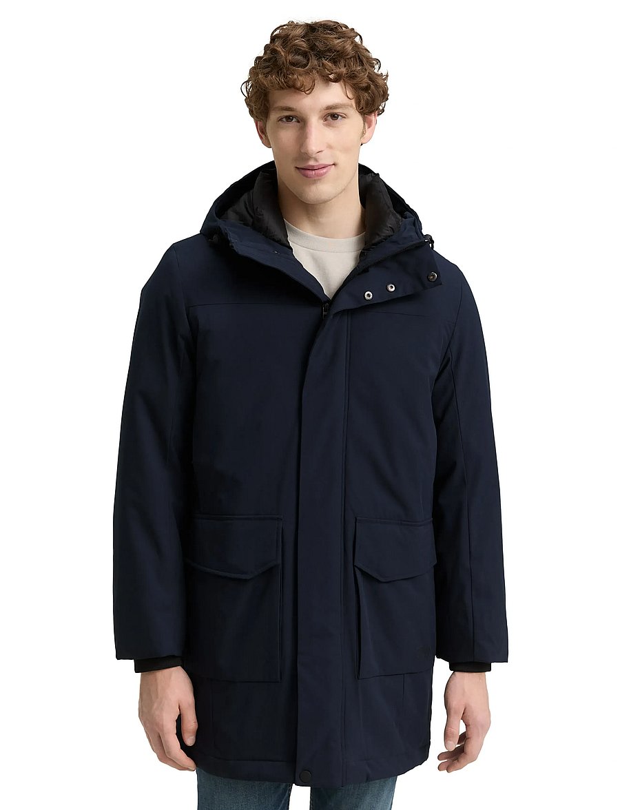 Tom Tailor - tech hooded parka - parkas - sky captain blue - 0
