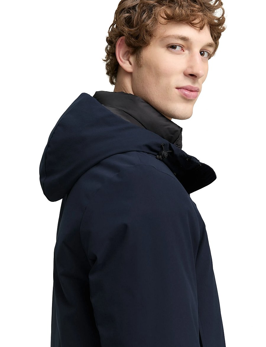 Tom Tailor - tech hooded parka - parkas - sky captain blue - 4