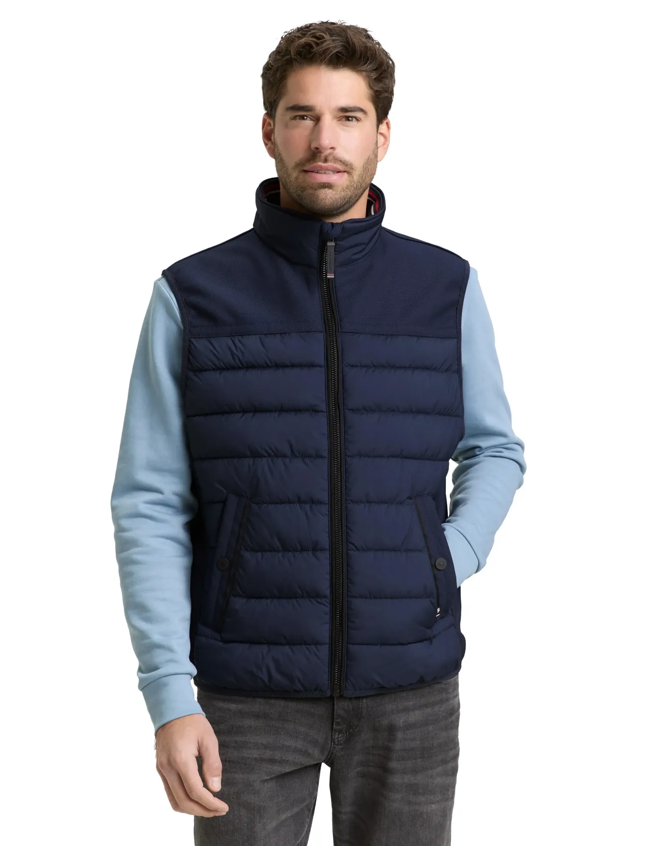 Tom Tailor - hybrid vest - vesti - sky captain blue - 3