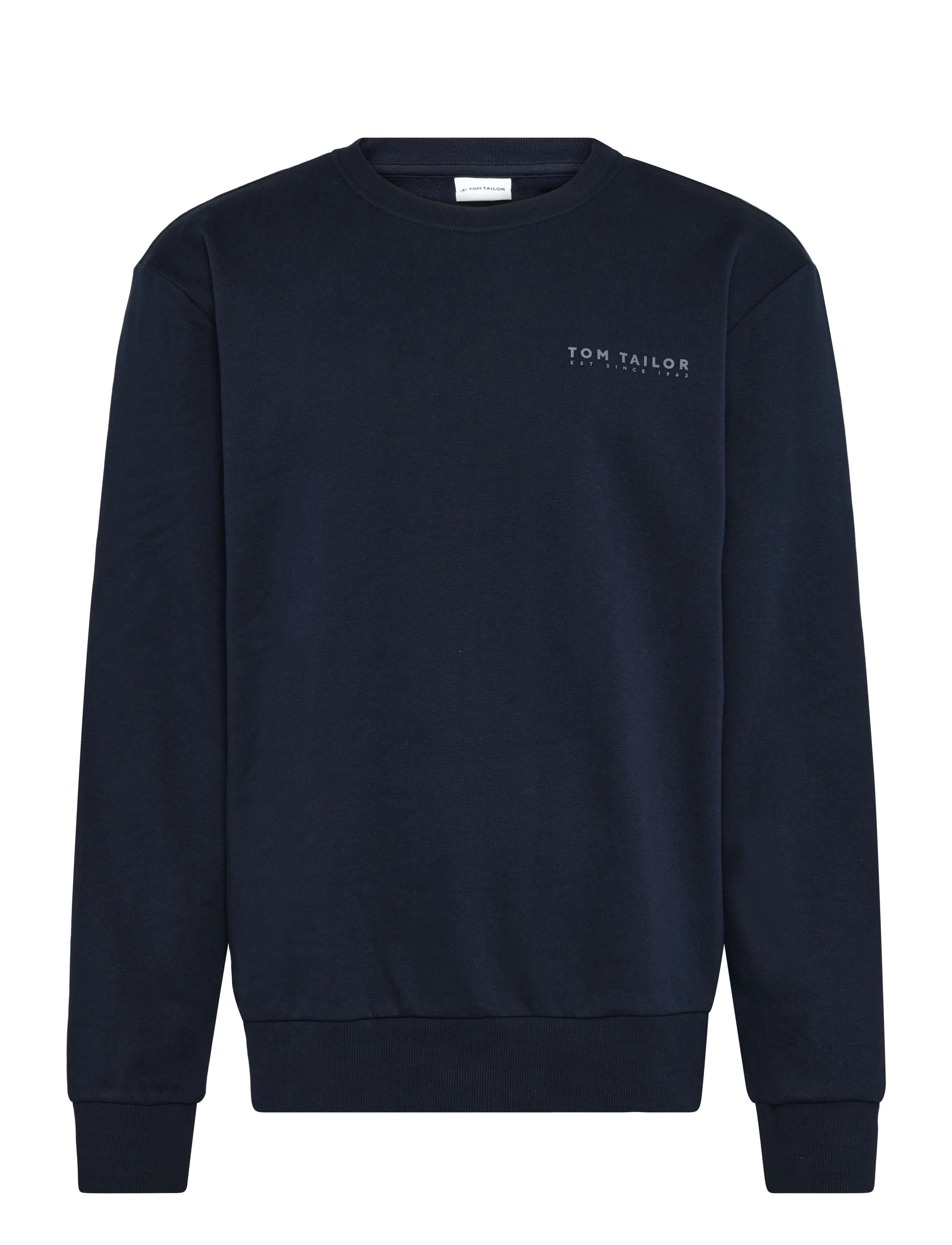 Tom Tailor printed crew neck sweater - Sweatshirts & hættetrøjer - SKY CAPTAIN BLUE / navy