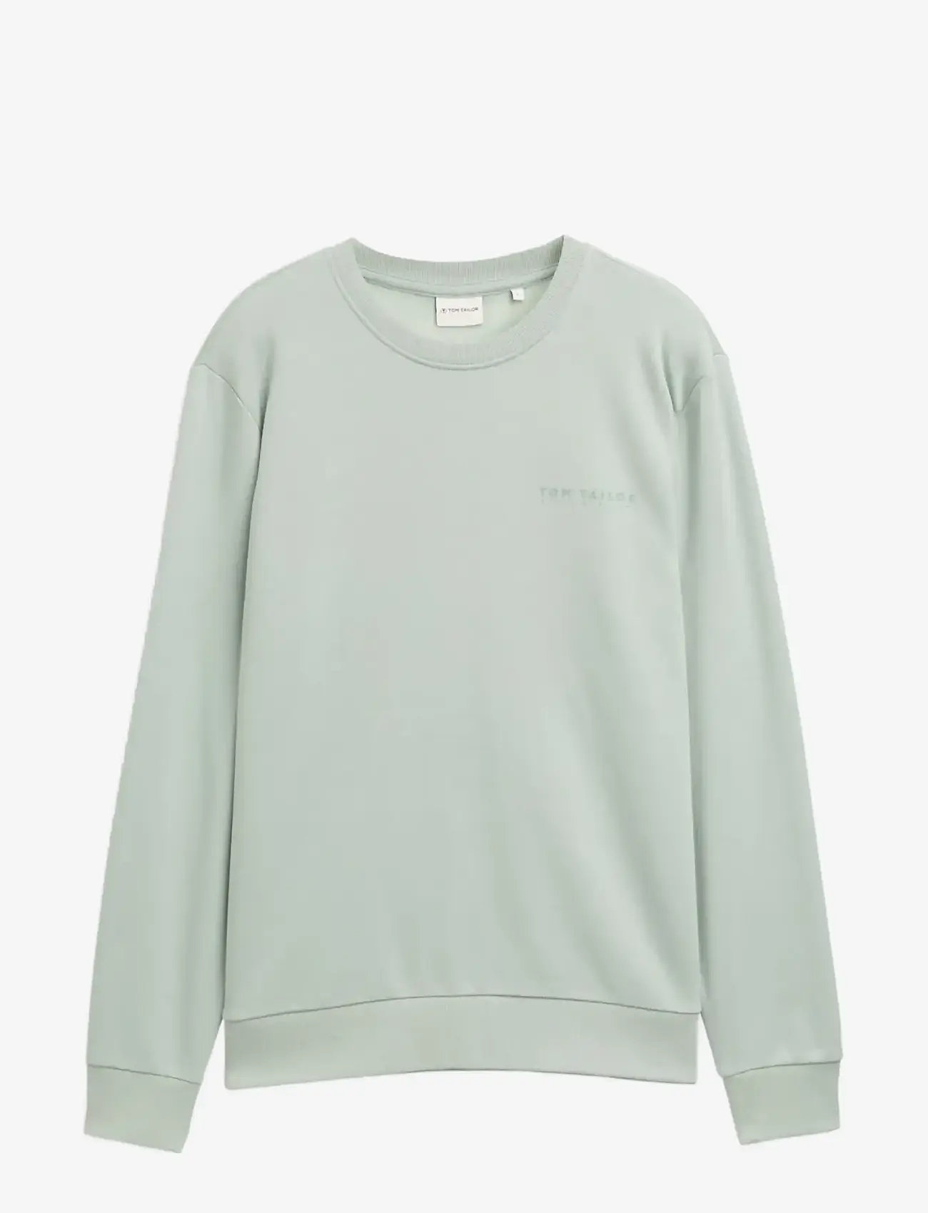 Tom Tailor - printed crew neck sweater - madalaimad hinnad - soft greyish green - 1
