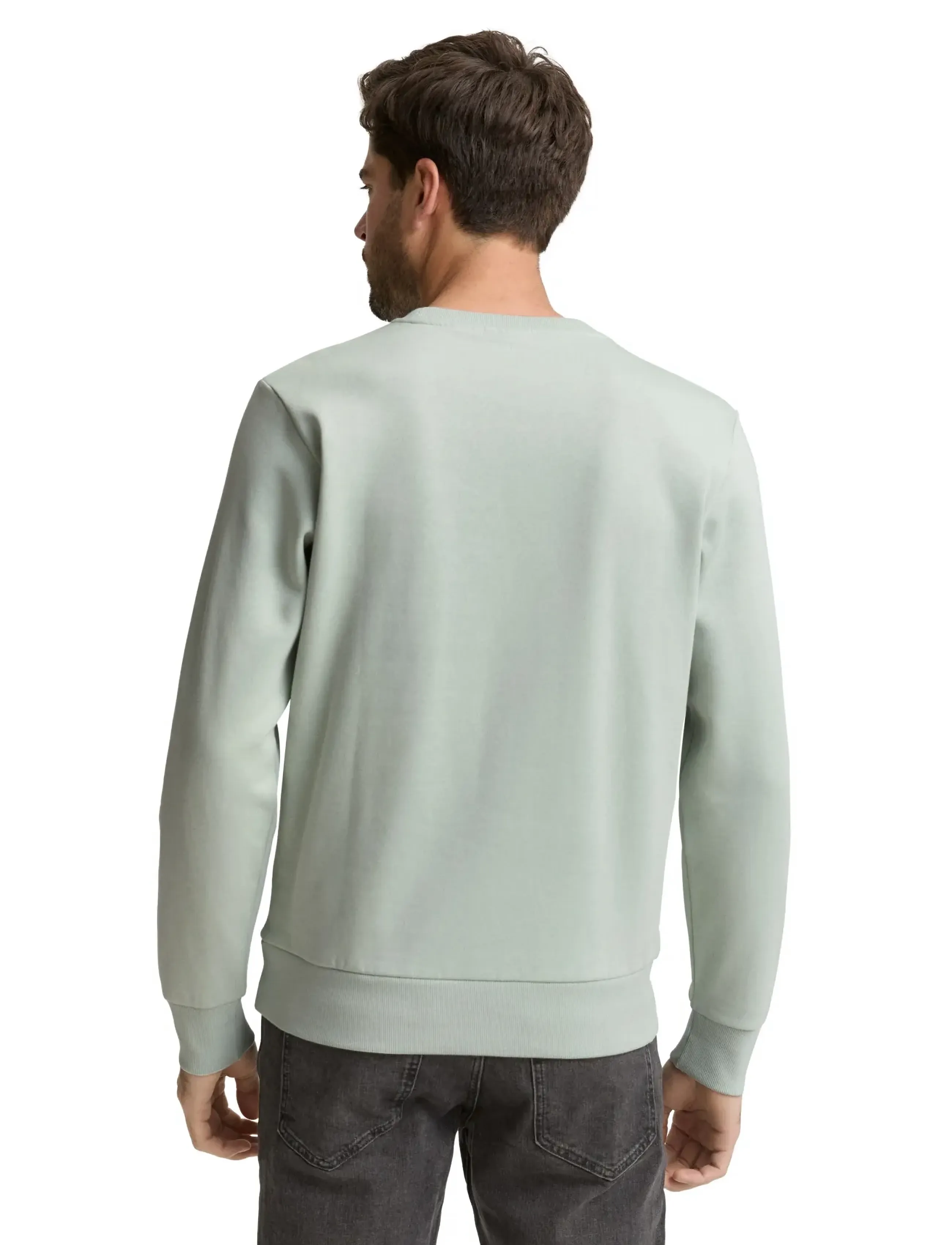 Tom Tailor - printed crew neck sweater - die niedrigsten preise - soft greyish green - 2
