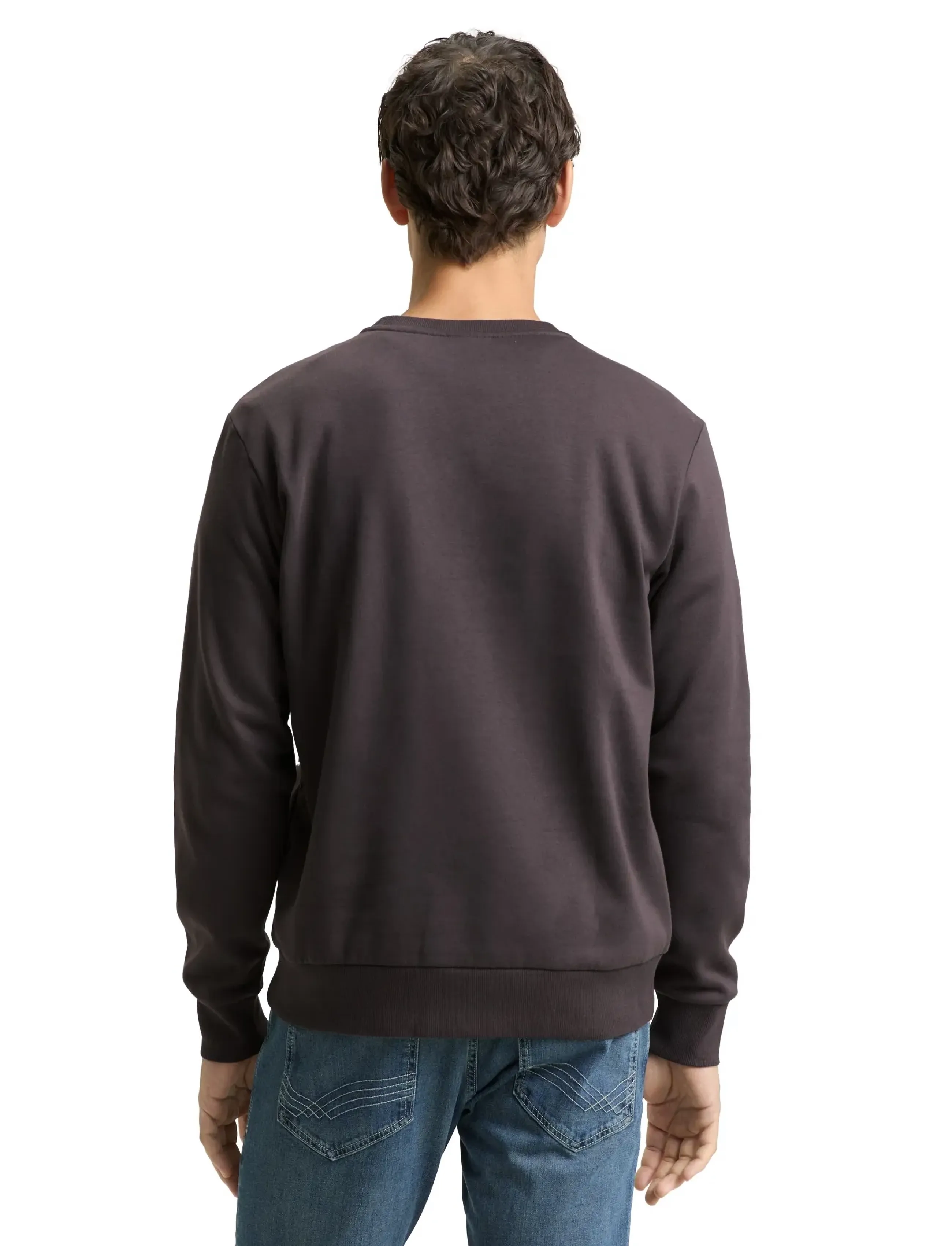 Tom Tailor - printed crew neck sweater - vacation essentials - tarmac grey - 2