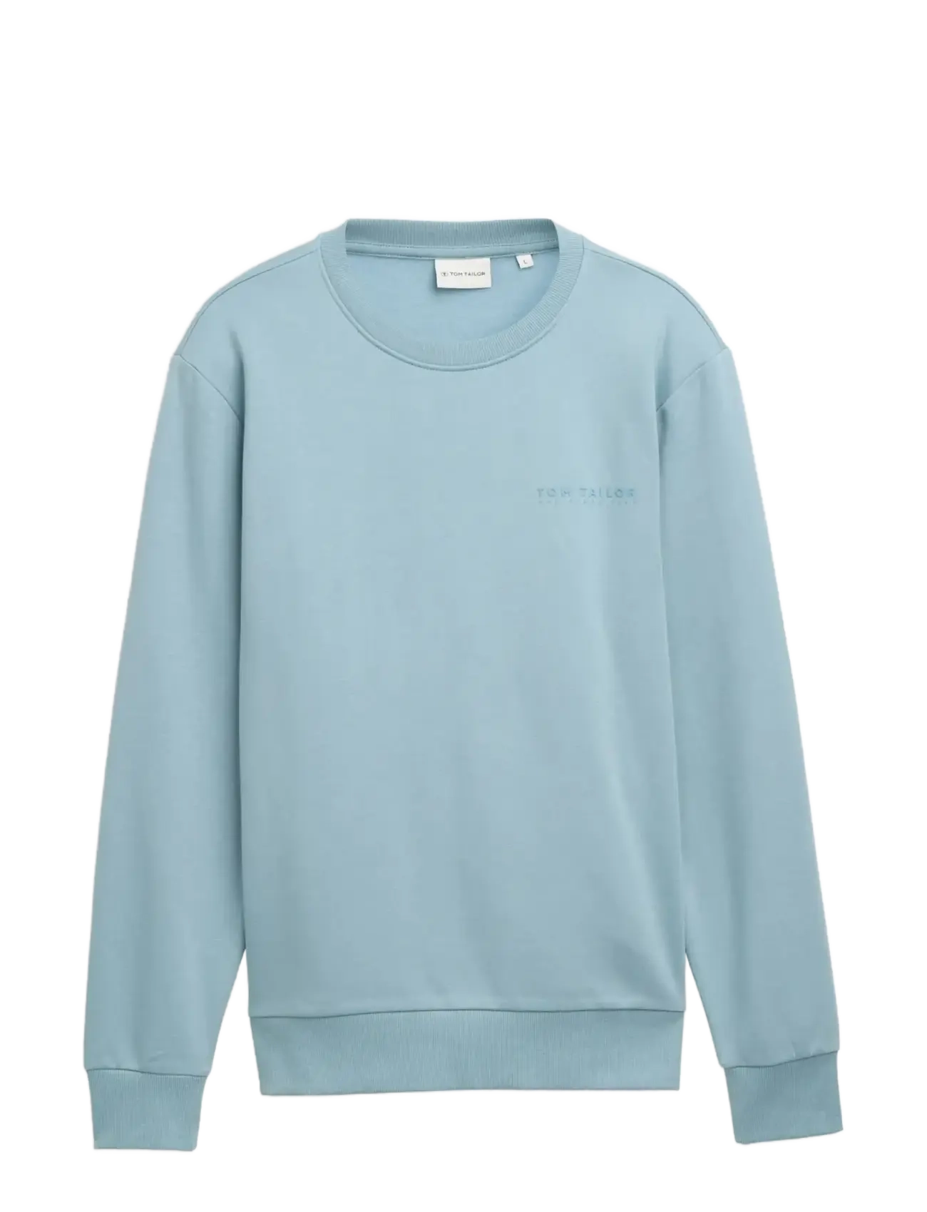 Tom Tailor printed crew neck sweater - TOM TAILOR - TOURMALINE / blue