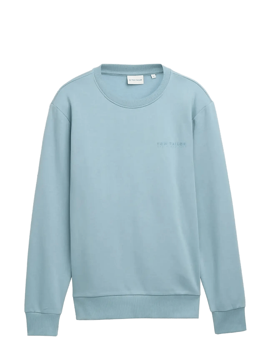 Tom Tailor - printed crew neck sweater - collections - tourmaline - 1