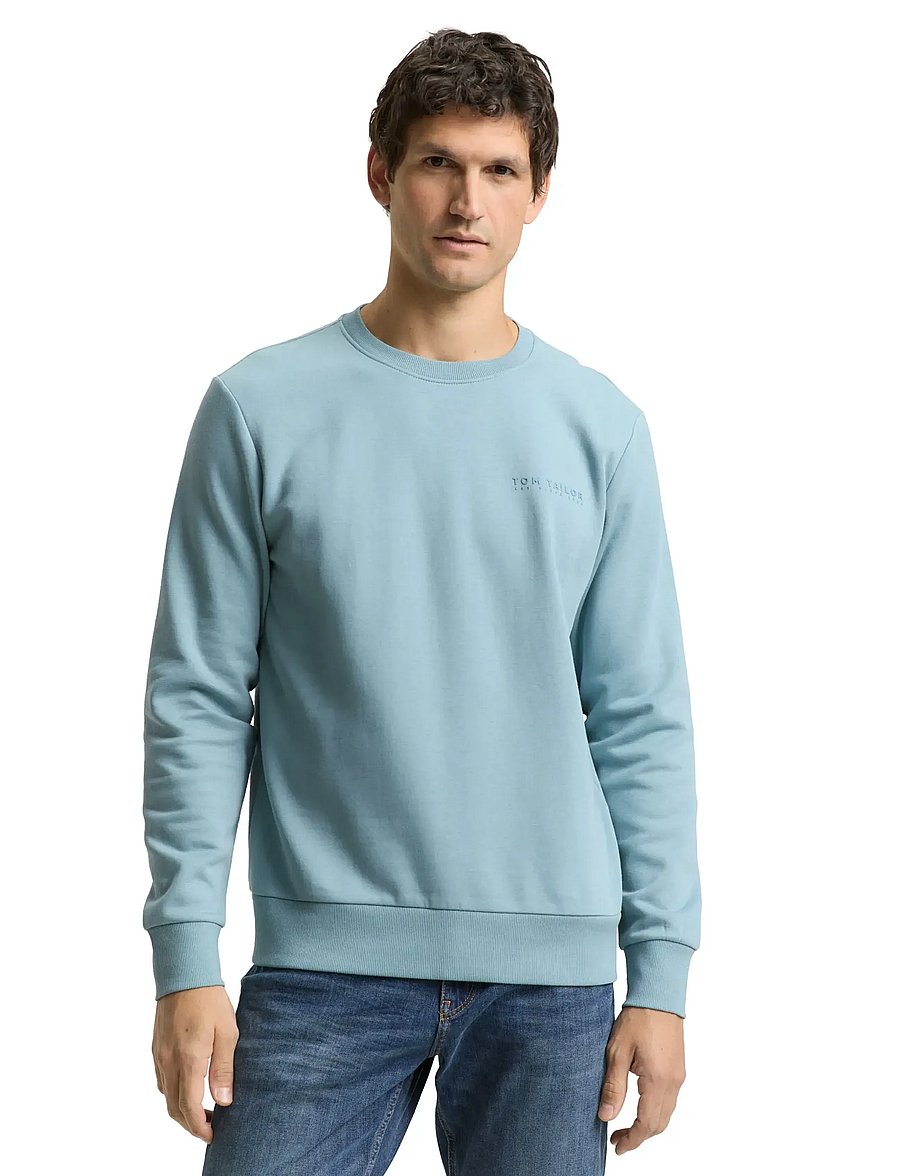 Tom Tailor - printed crew neck sweater - collections - tourmaline - 3