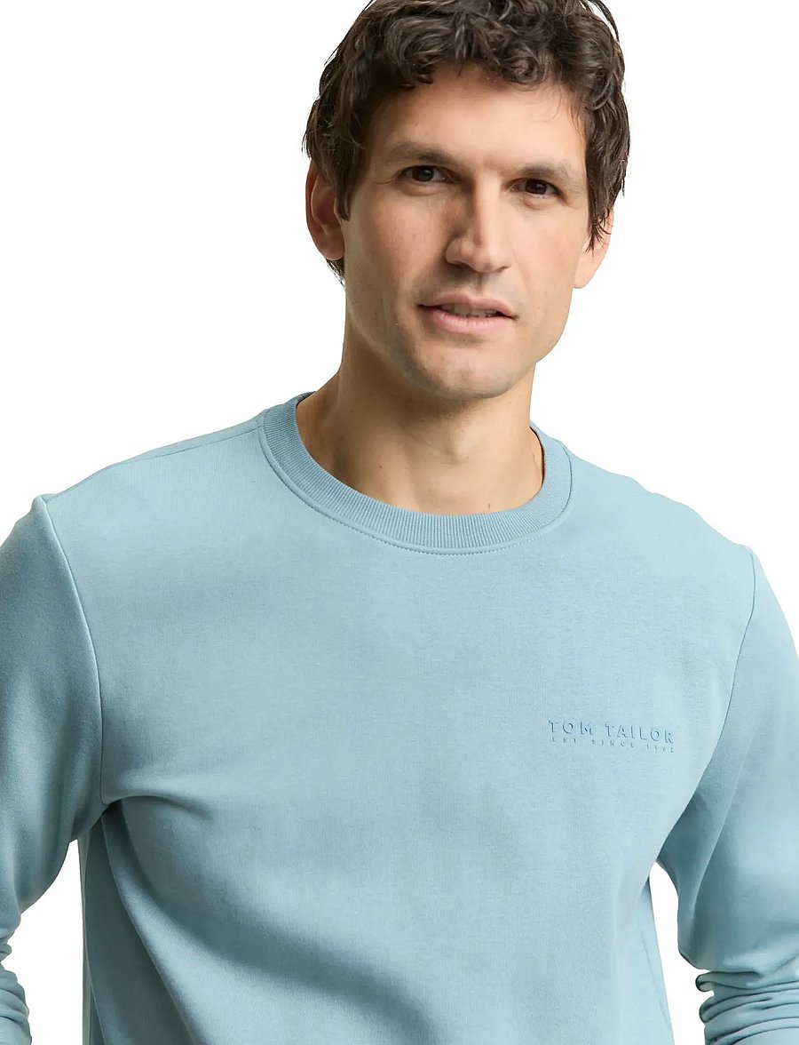 Tom Tailor - printed crew neck sweater - collections - tourmaline - 4