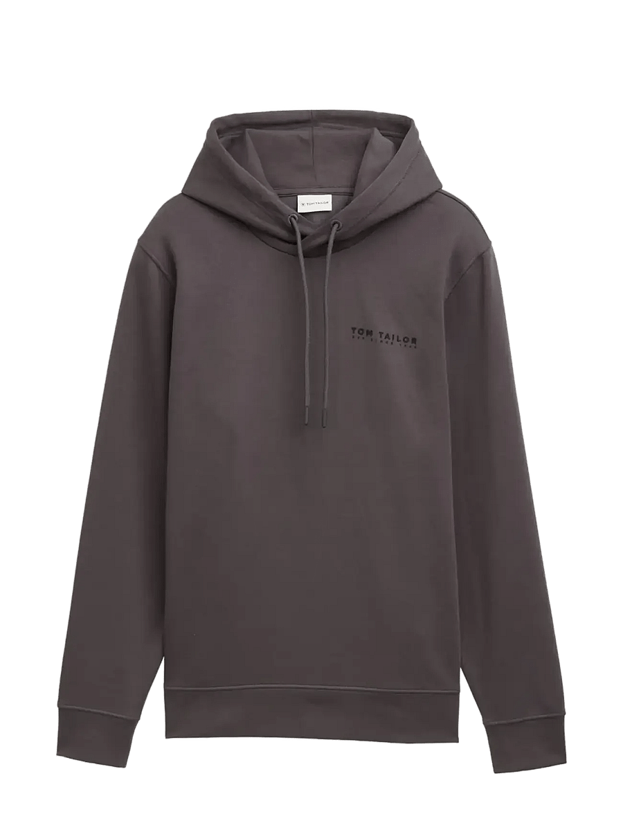 Tom Tailor - basic hoodie - kapuzenpullover - tarmac grey - 1