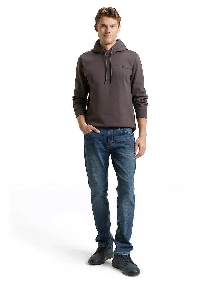 Tom Tailor - basic hoodie - kapuzenpullover - tarmac grey - 0