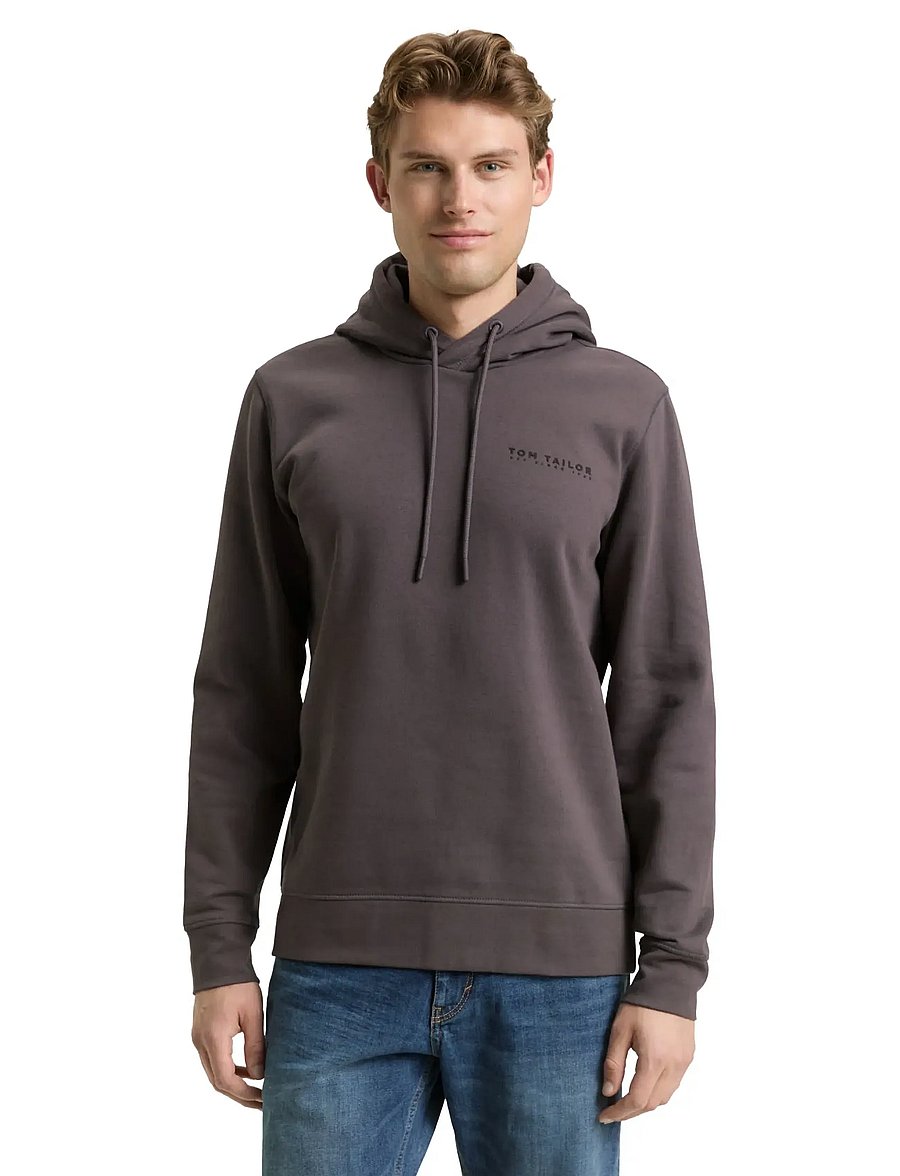 Tom Tailor - basic hoodie - kapuzenpullover - tarmac grey - 4